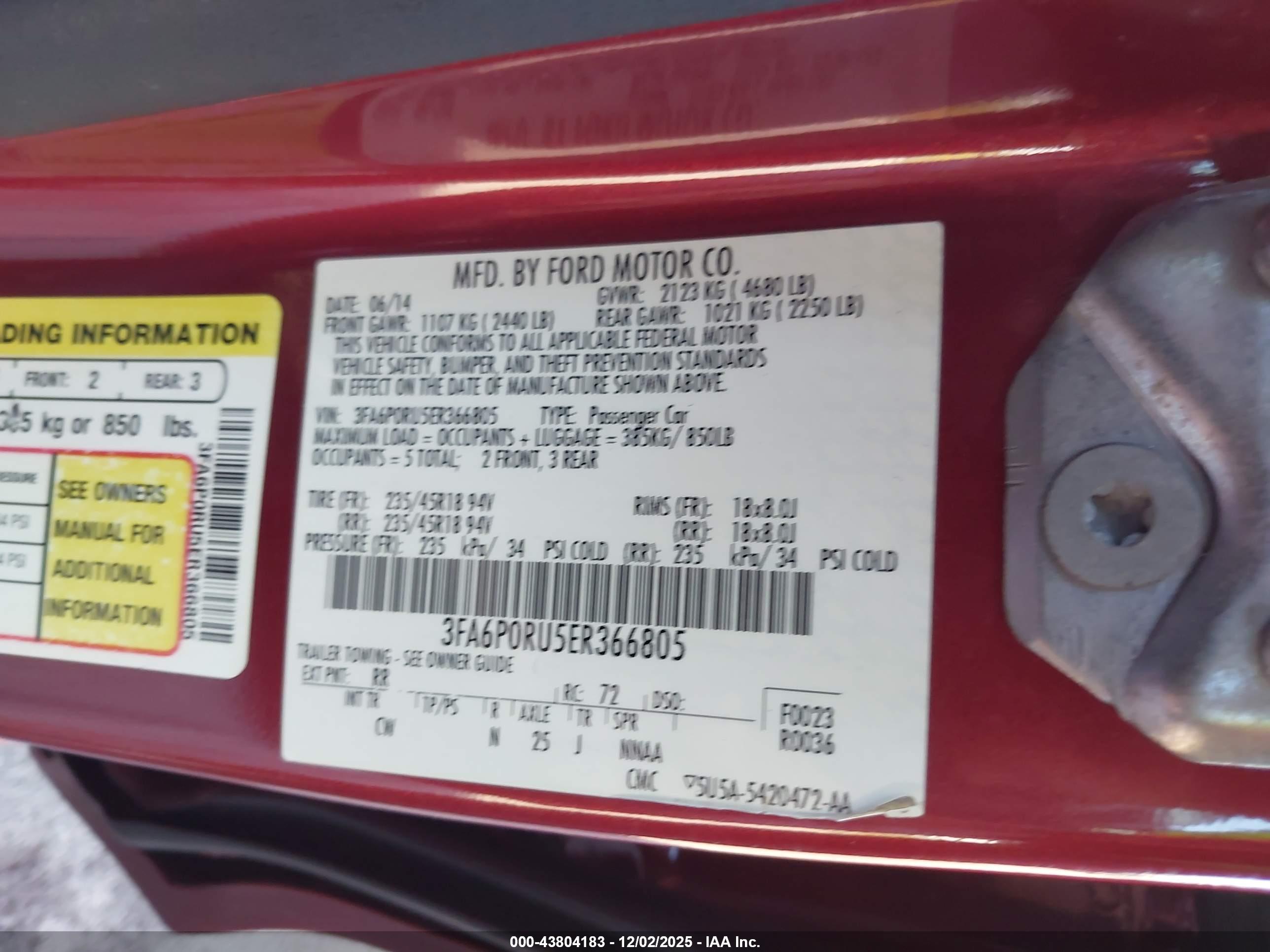 FORD FUSION image 9