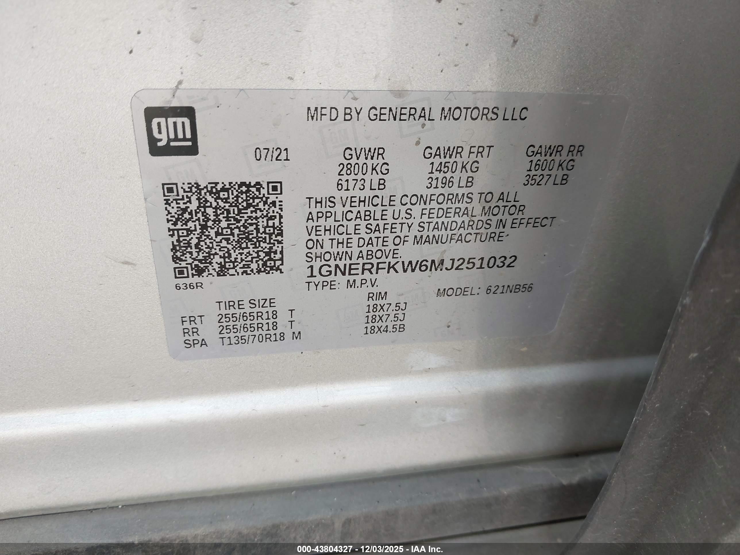 CHEVROLET TRAVERSE image 9