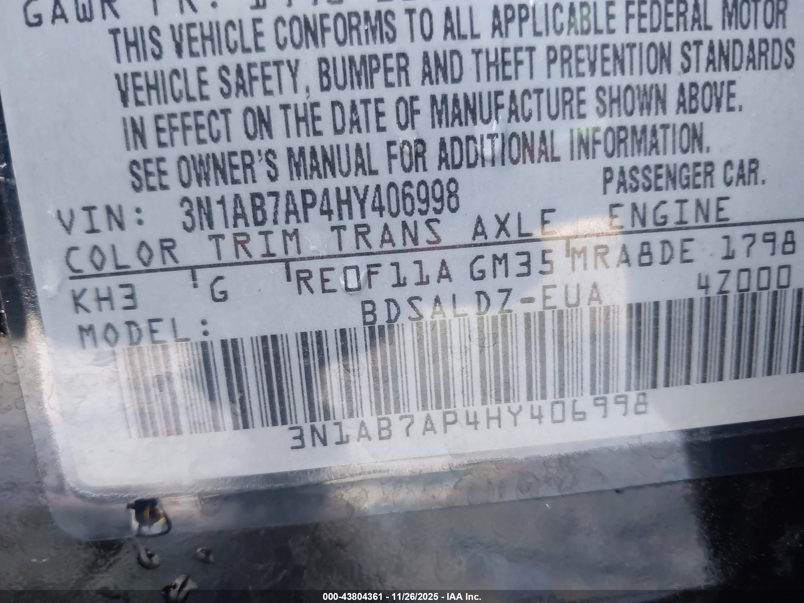 NISSAN SENTRA image 9