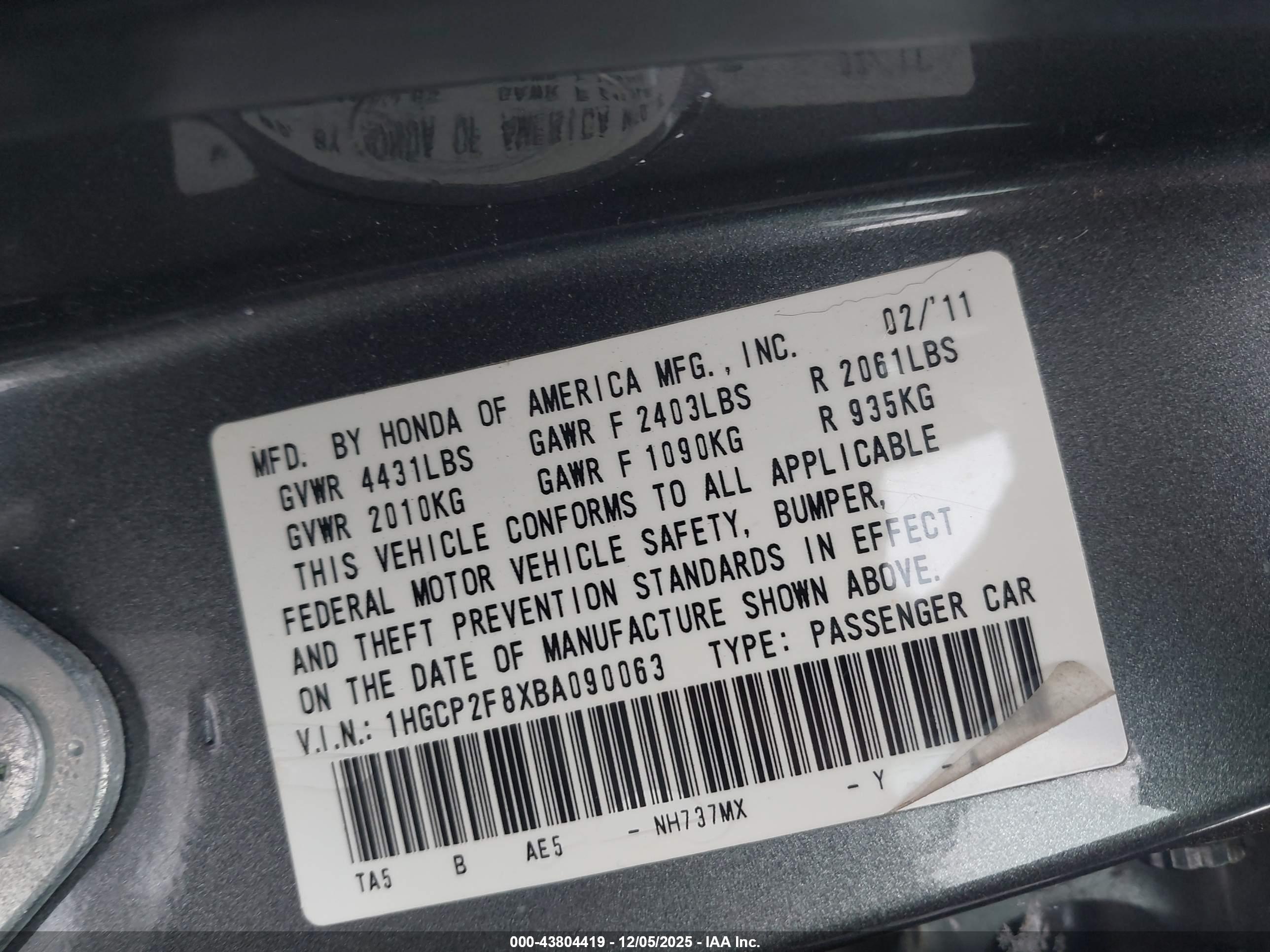 HONDA ACCORD image 9