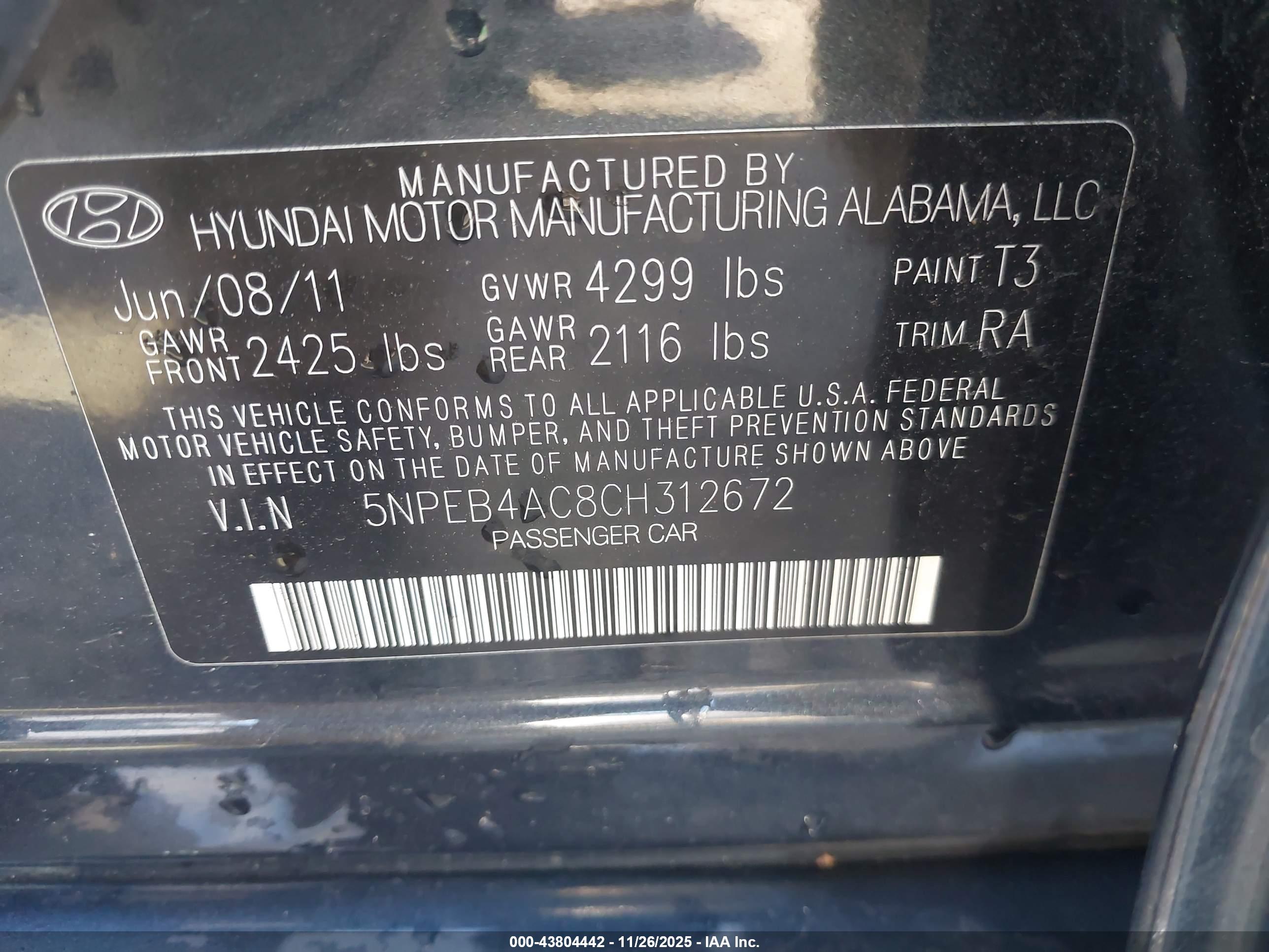 HYUNDAI SONATA image 9