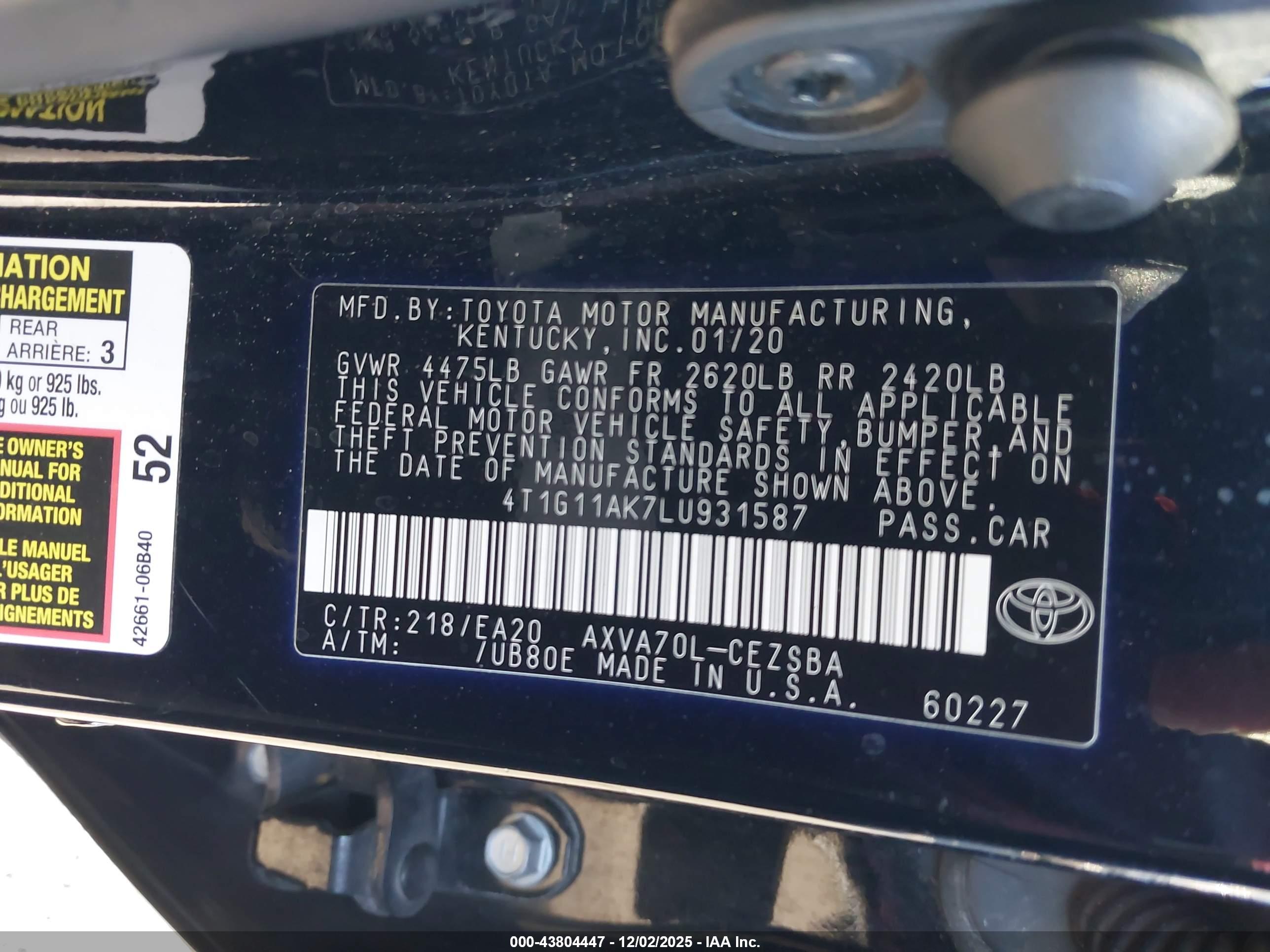 TOYOTA CAMRY image 9
