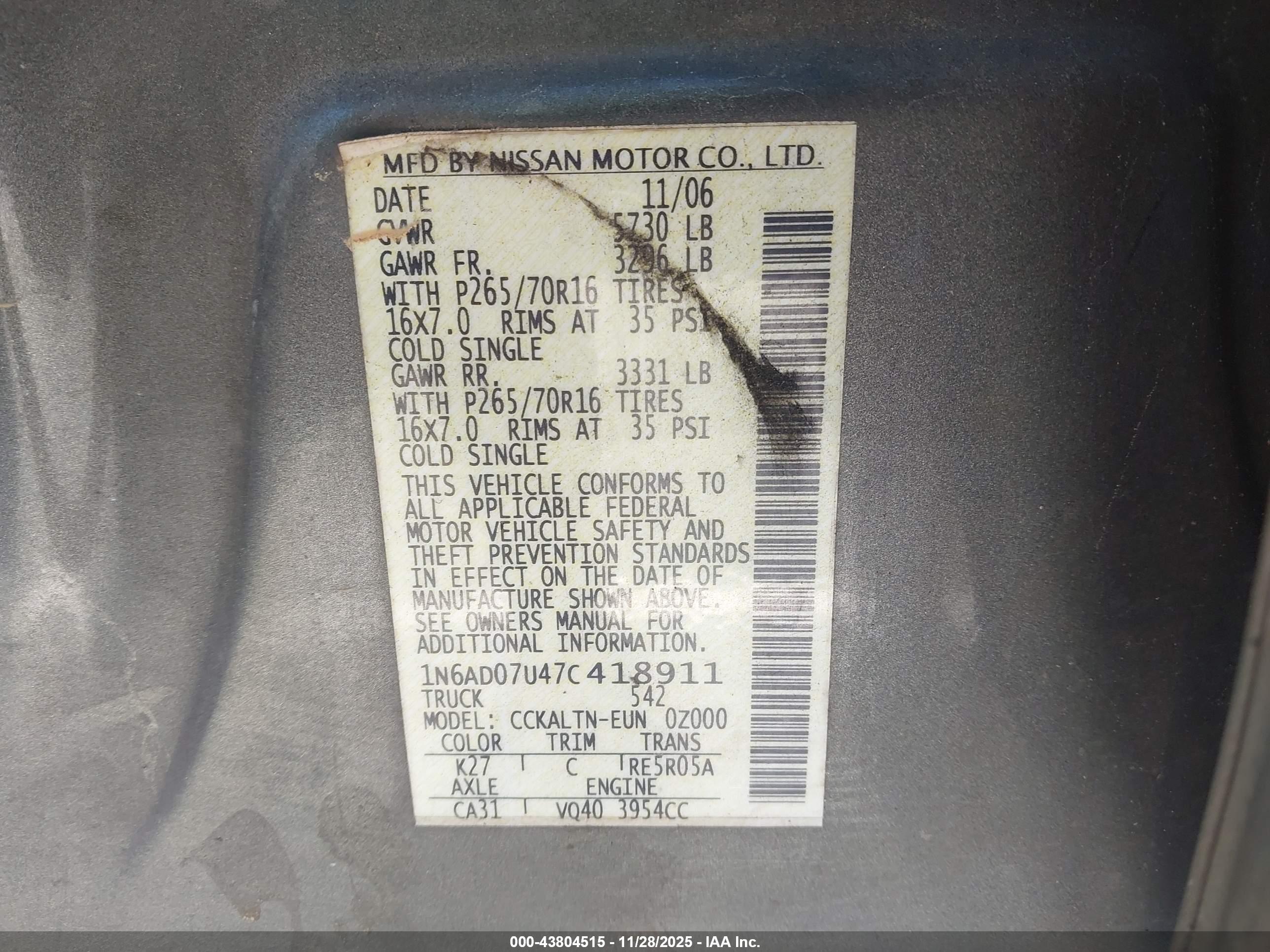 NISSAN FRONTIER image 9