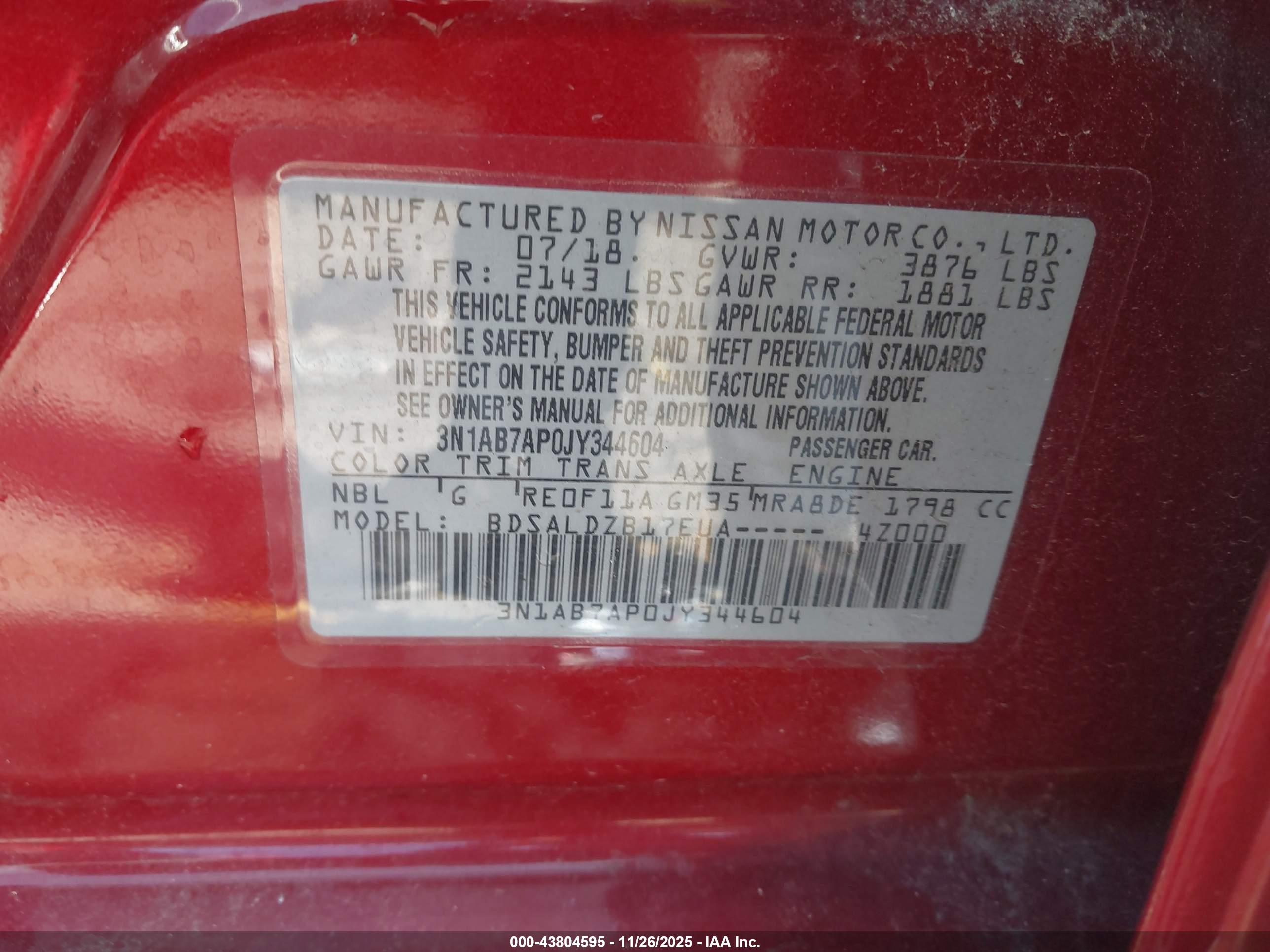 NISSAN SENTRA image 9