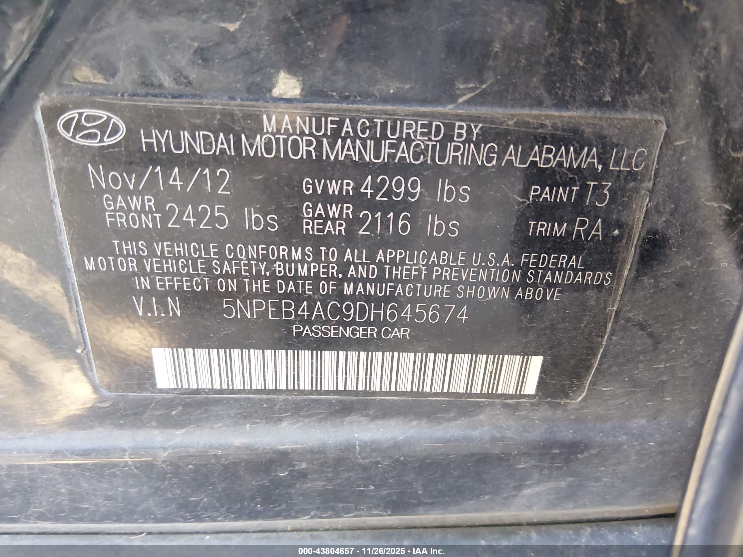 HYUNDAI SONATA image 9