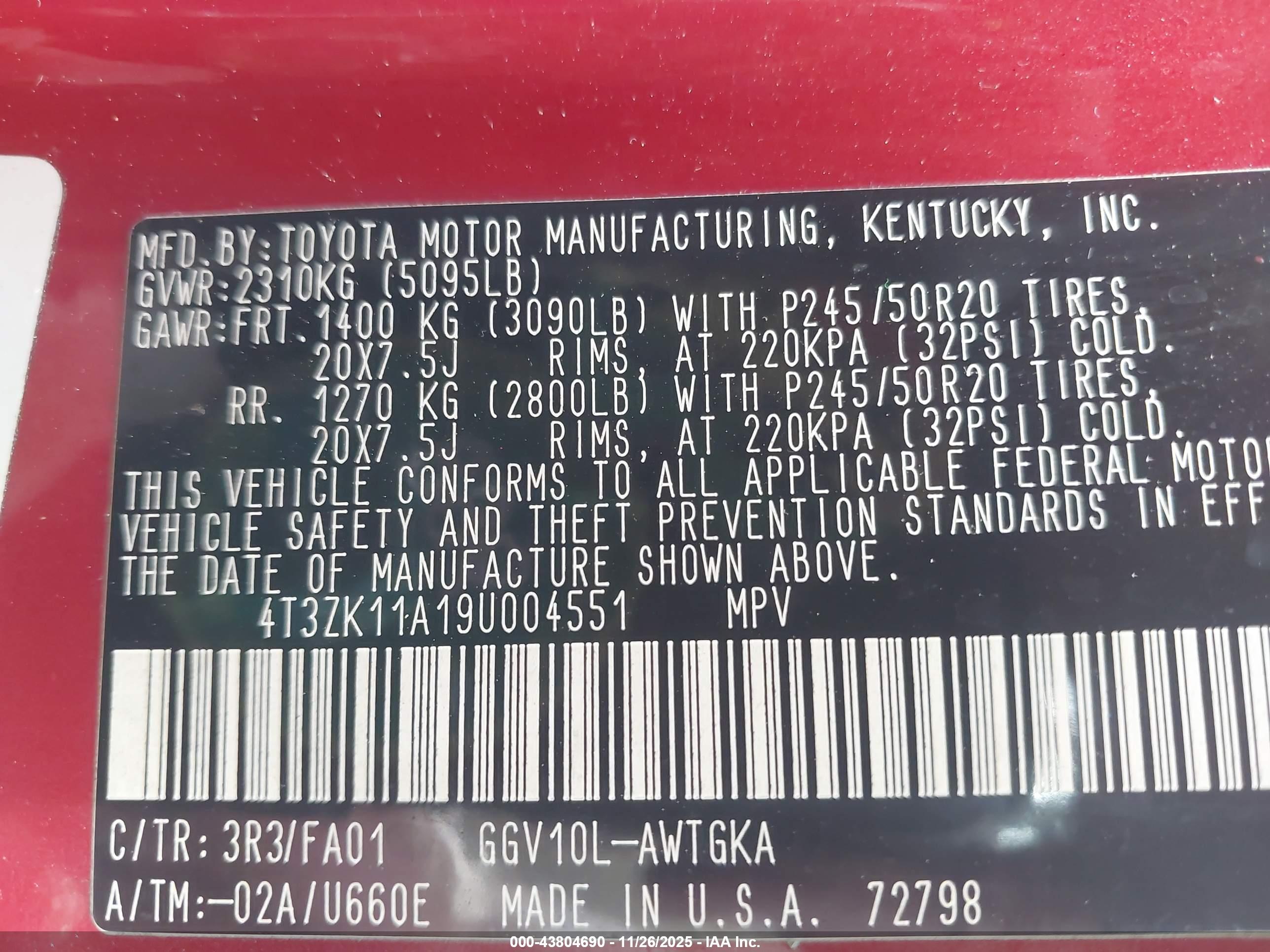 TOYOTA VENZA image 9