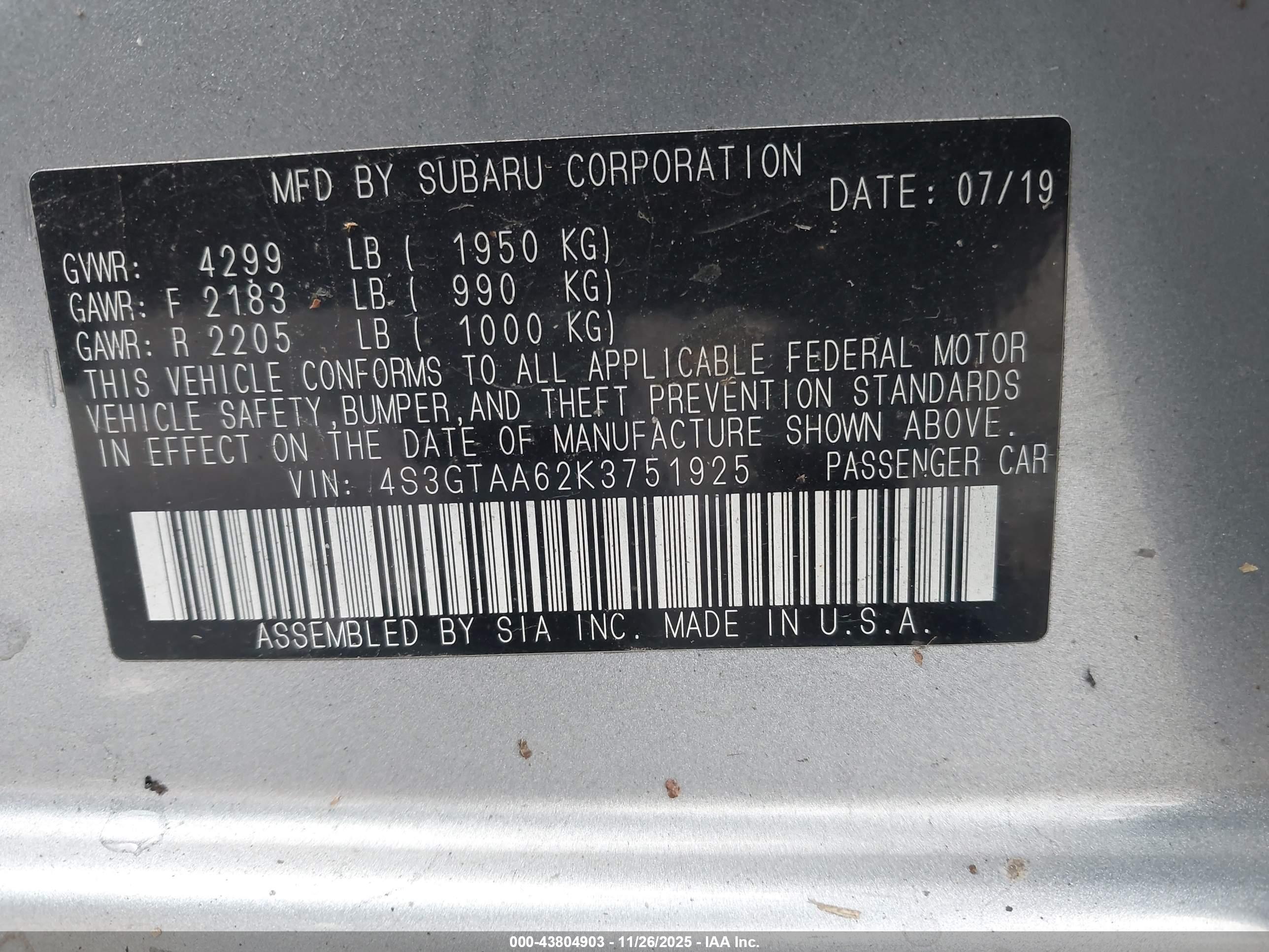 SUBARU IMPREZA image 9