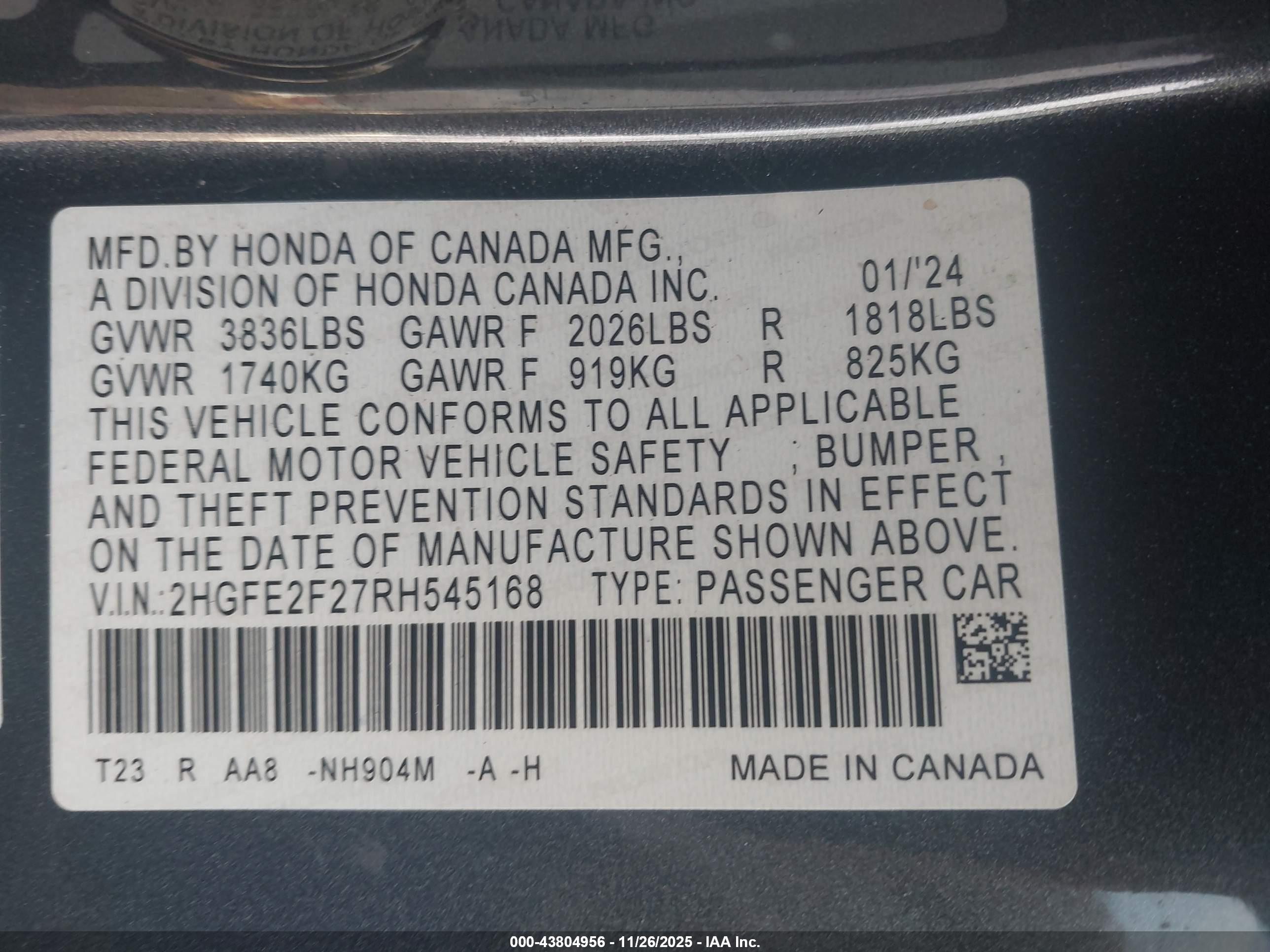 HONDA CIVIC image 9
