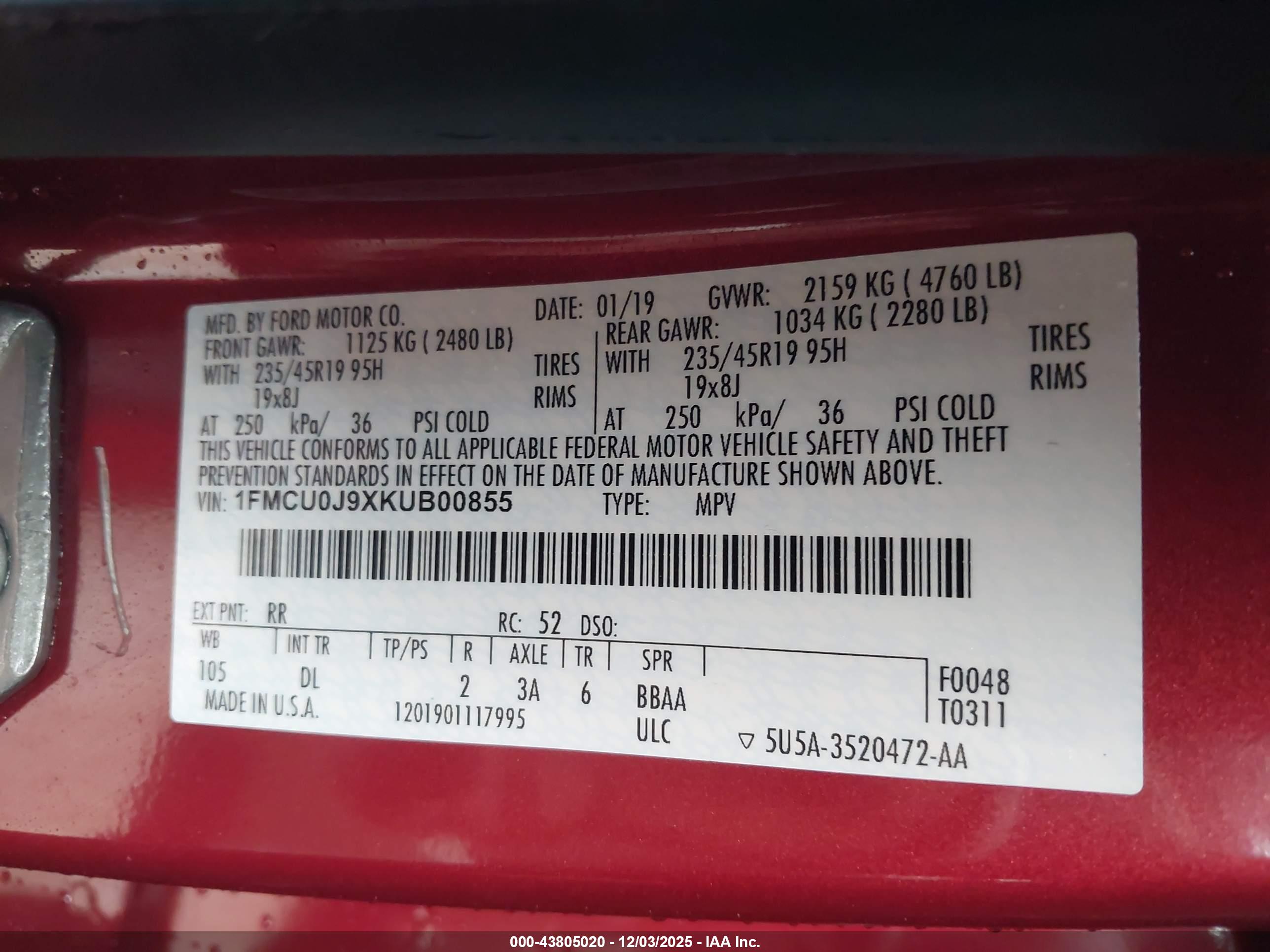 FORD ESCAPE image 9