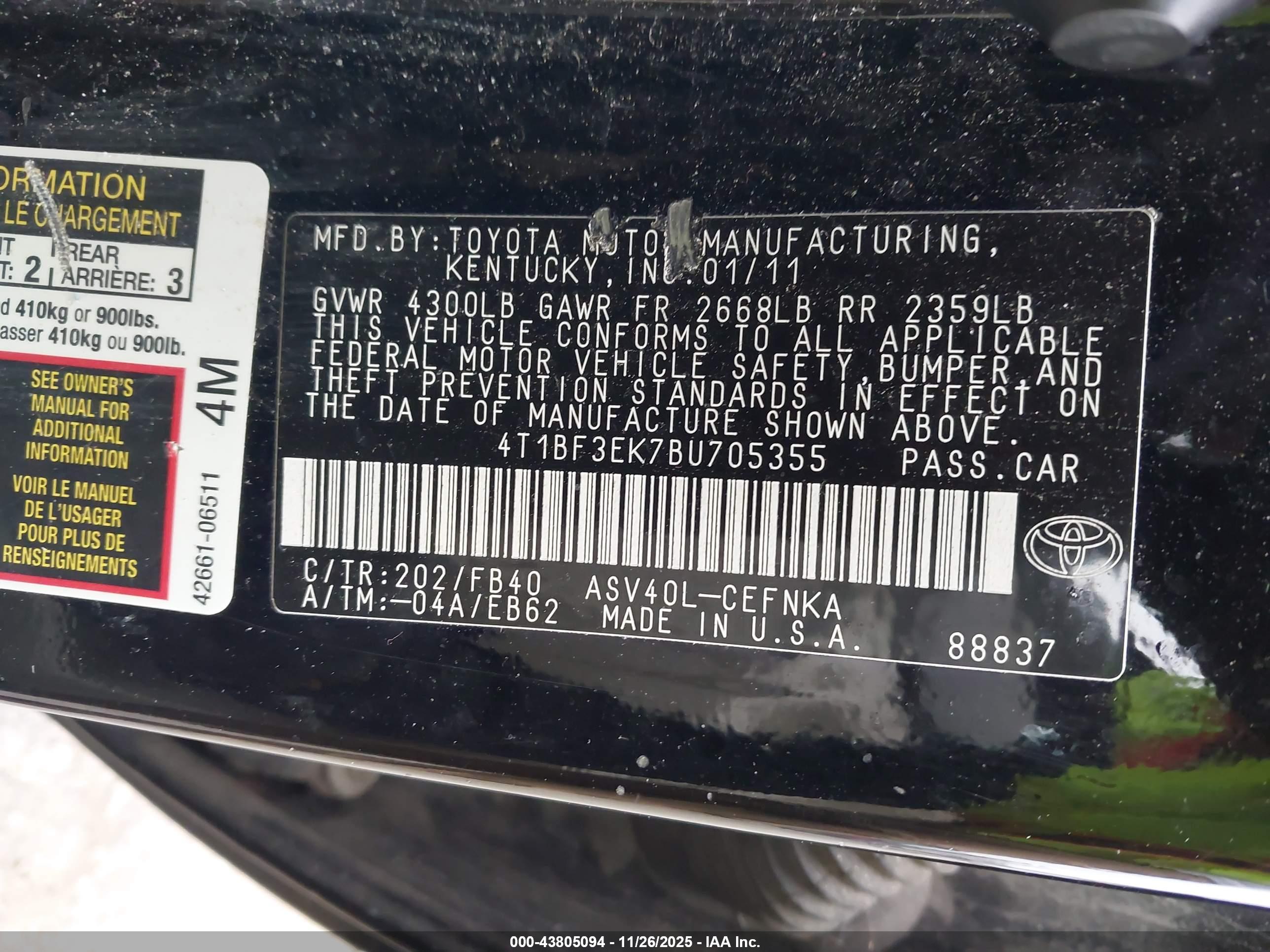TOYOTA CAMRY image 9
