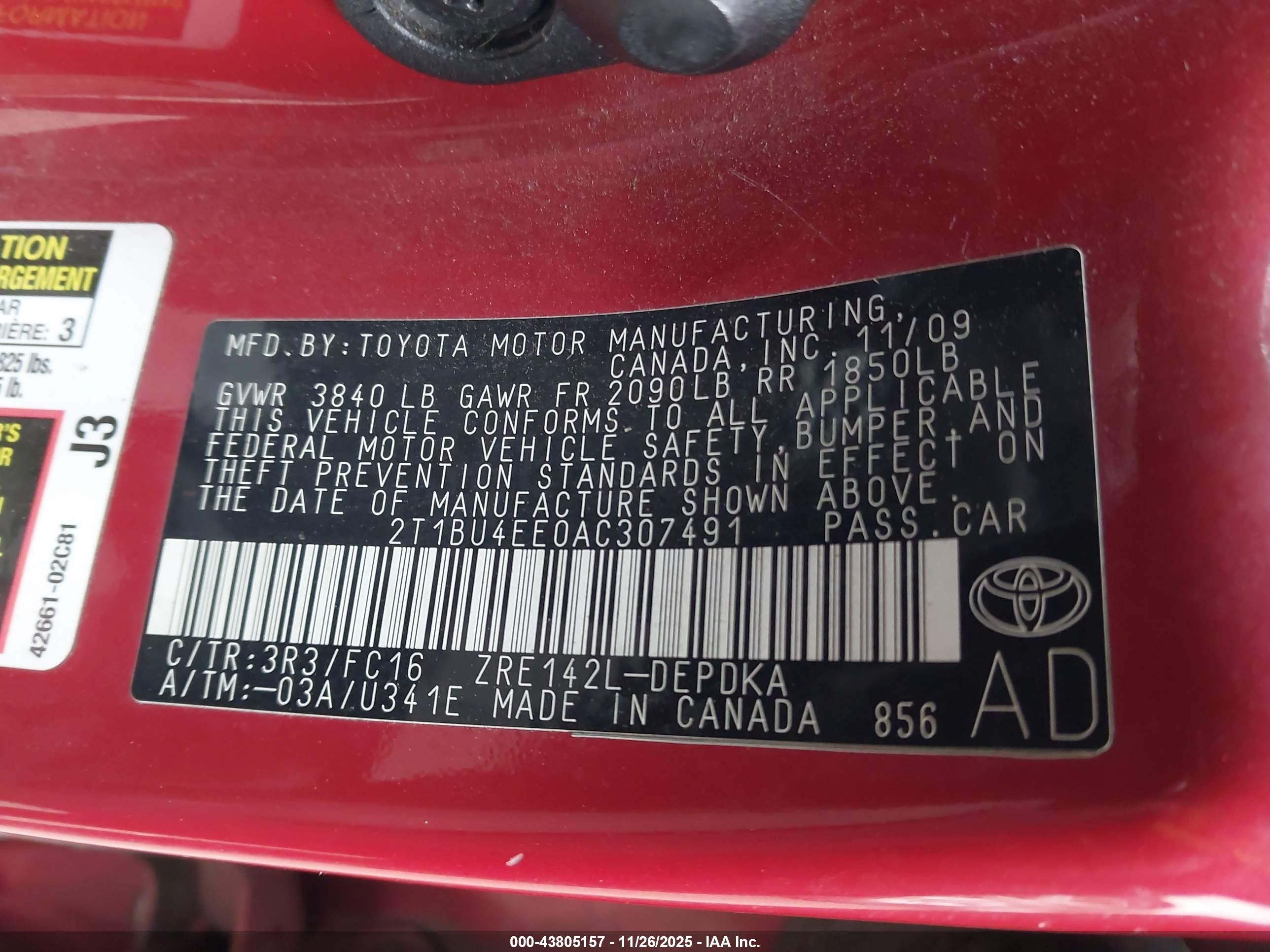 TOYOTA COROLLA image 9