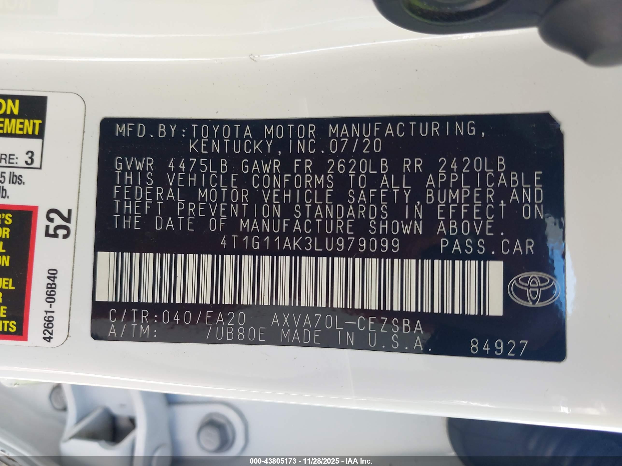 TOYOTA CAMRY image 9