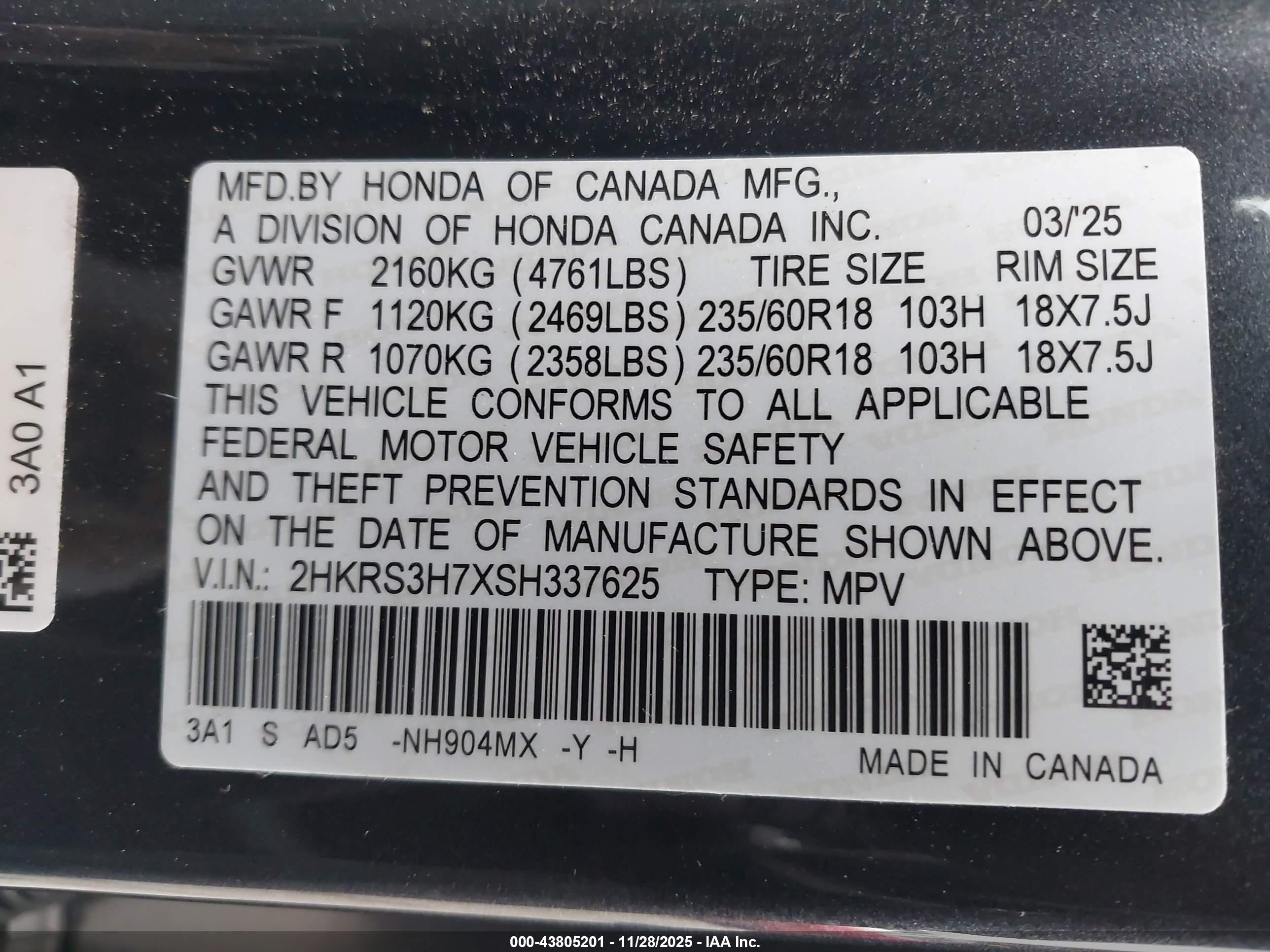 HONDA CR-V image 9