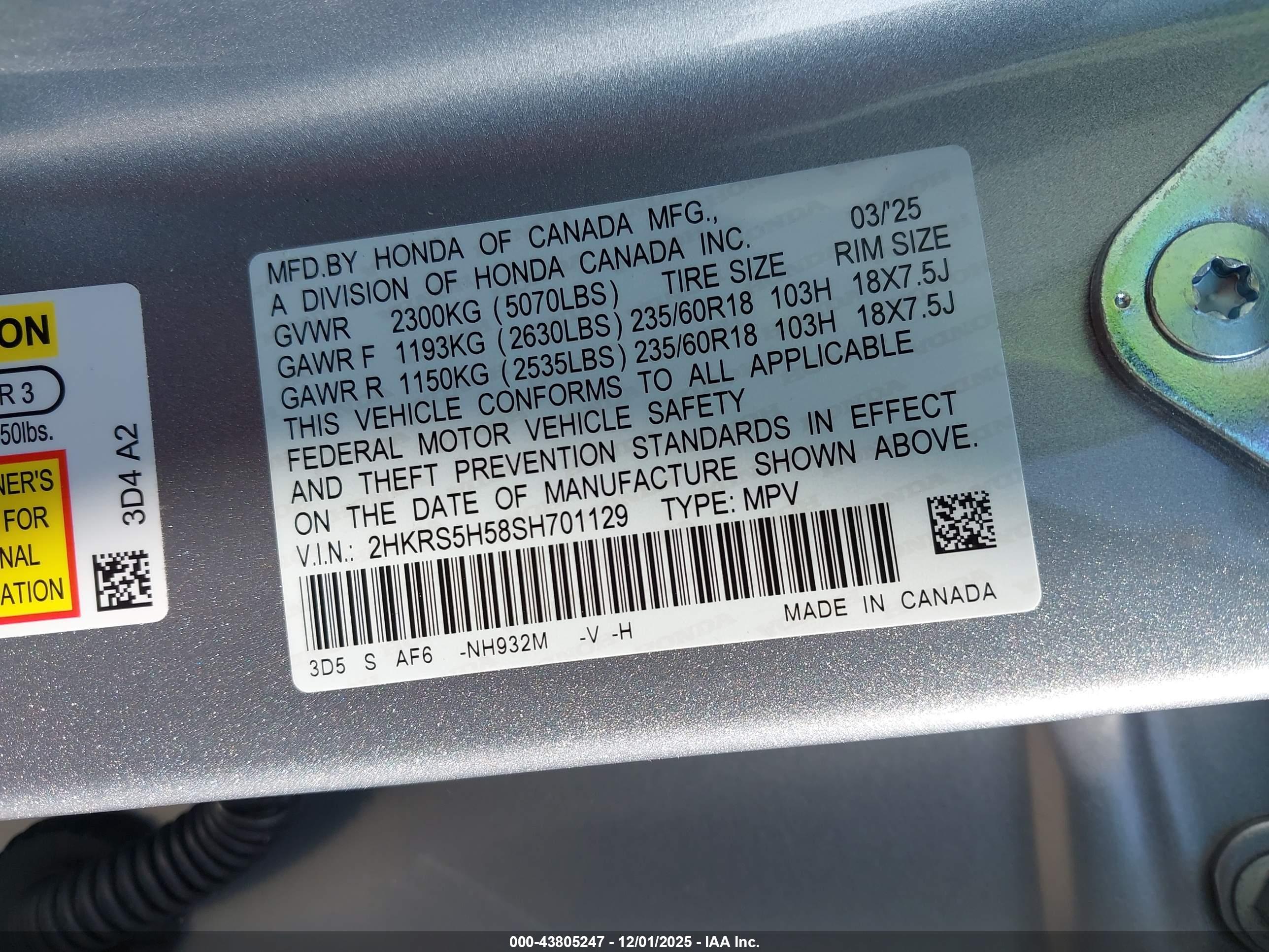 HONDA CR-V image 9