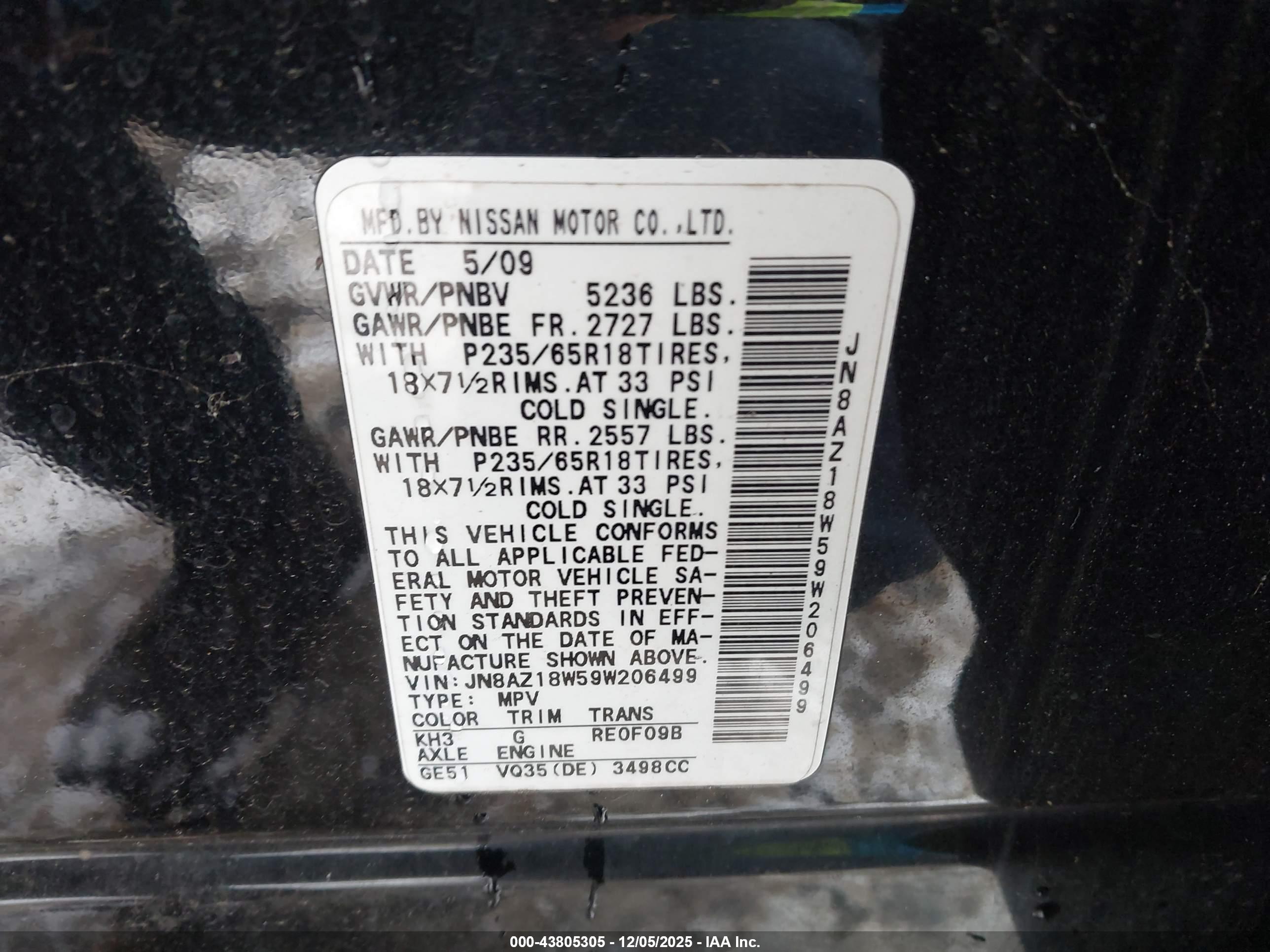 NISSAN MURANO image 9