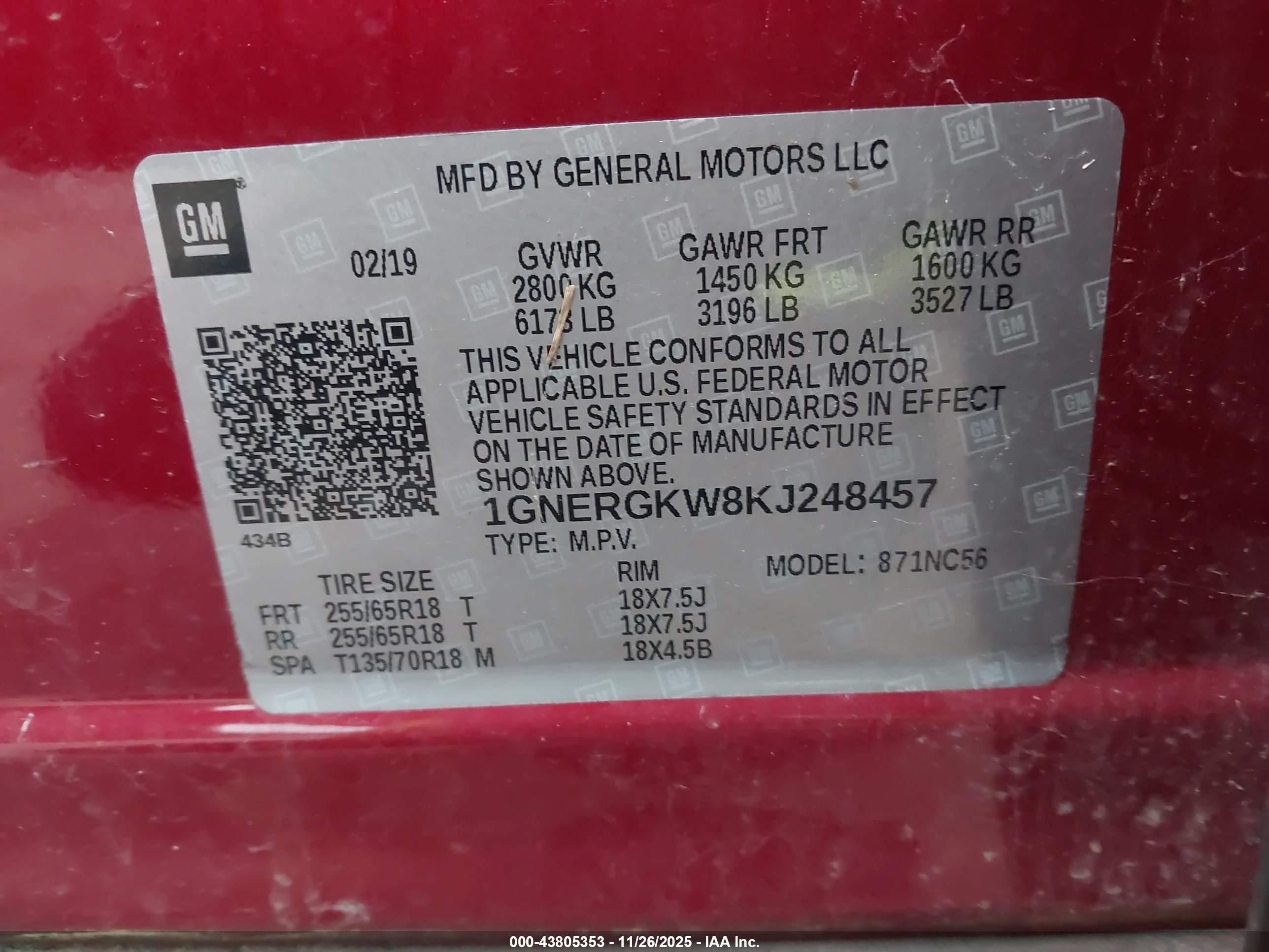 CHEVROLET TRAVERSE image 9