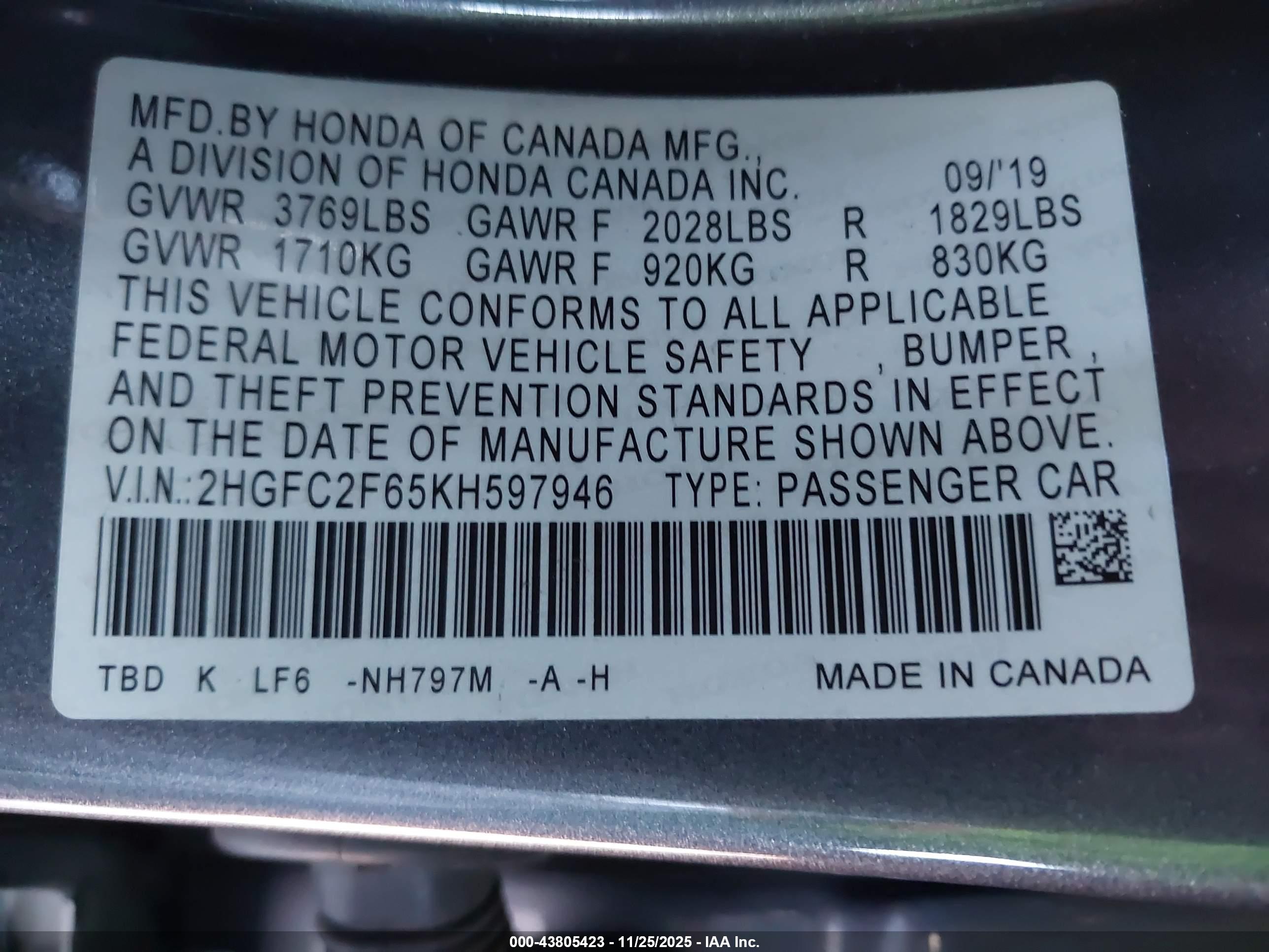 HONDA CIVIC image 9