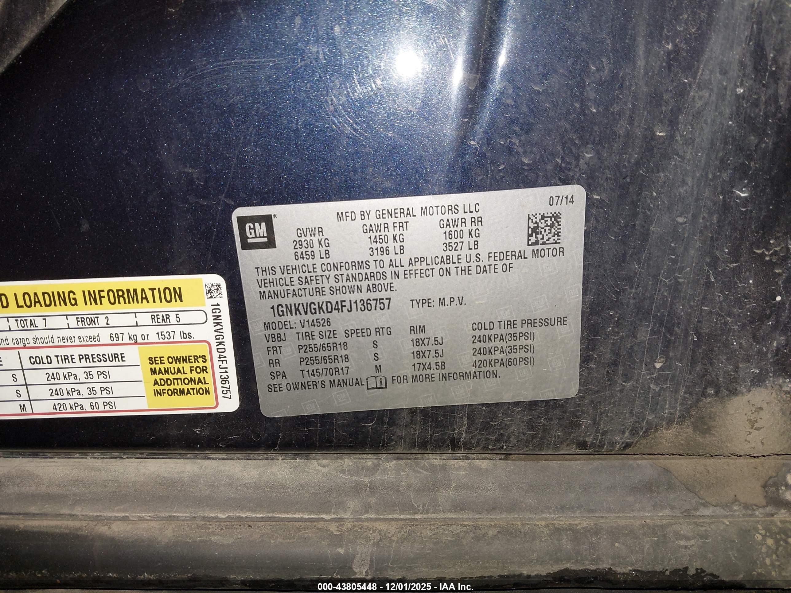 CHEVROLET TRAVERSE image 9