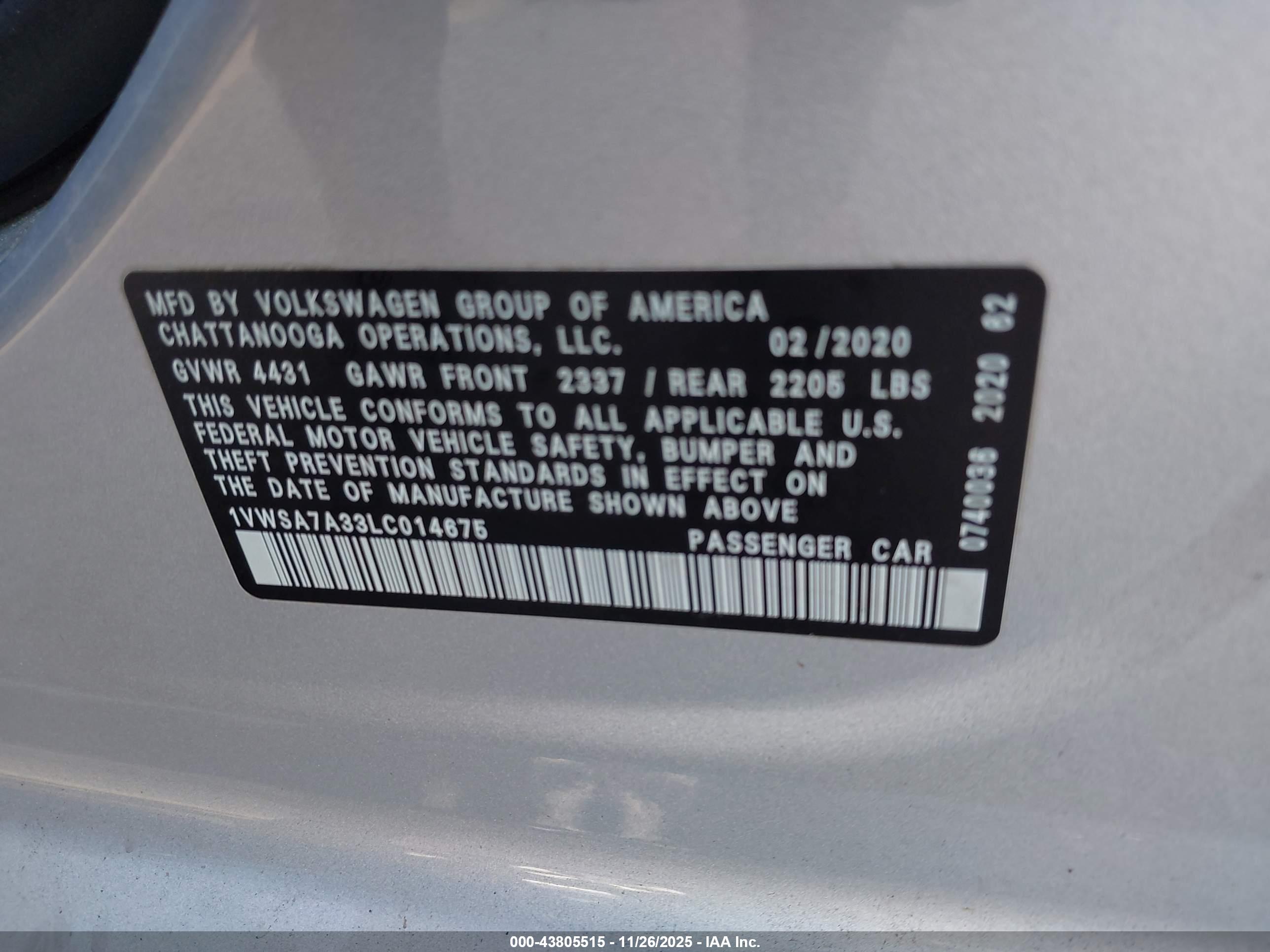 VOLKSWAGEN PASSAT image 9