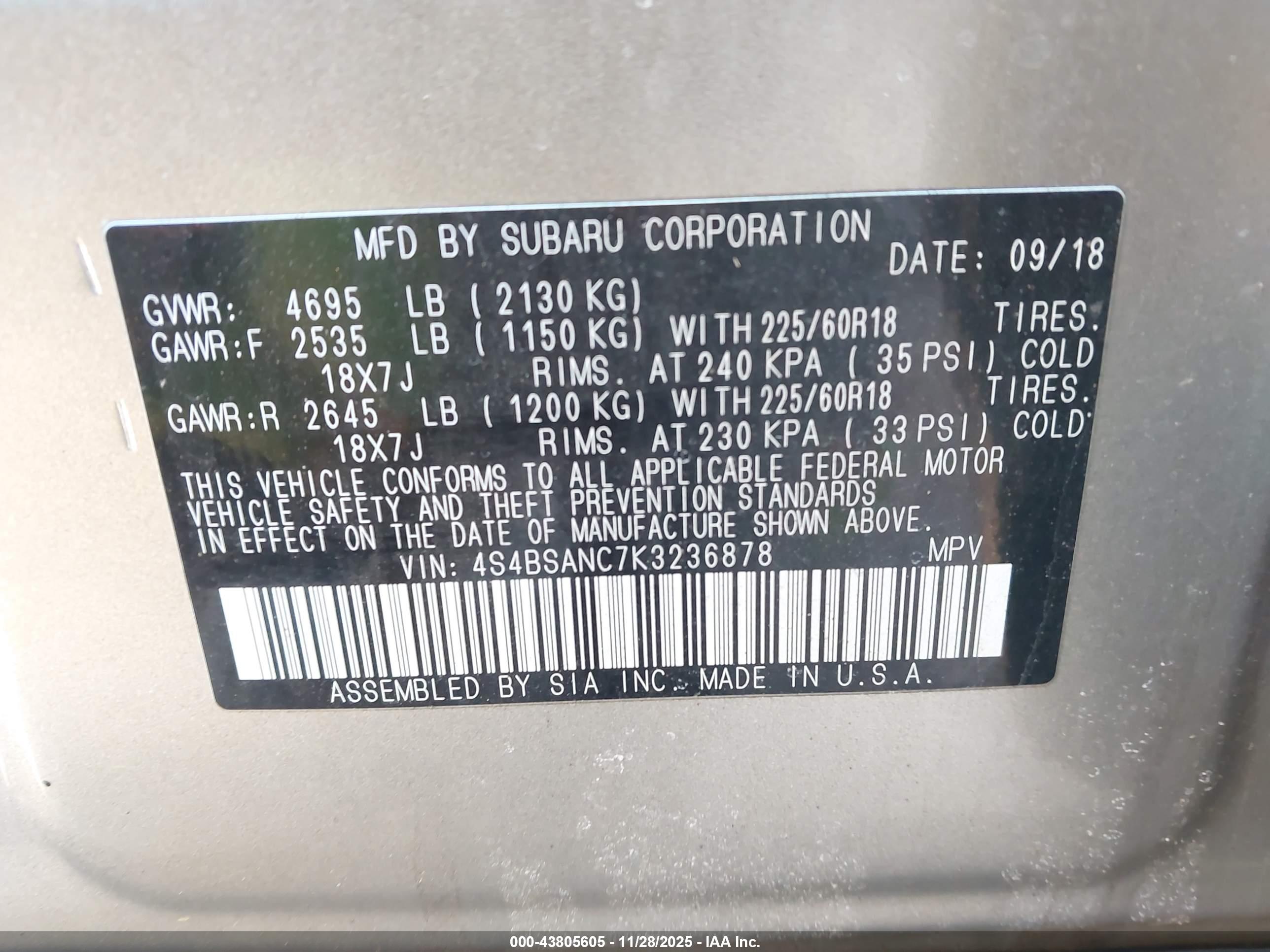 SUBARU OUTBACK image 9