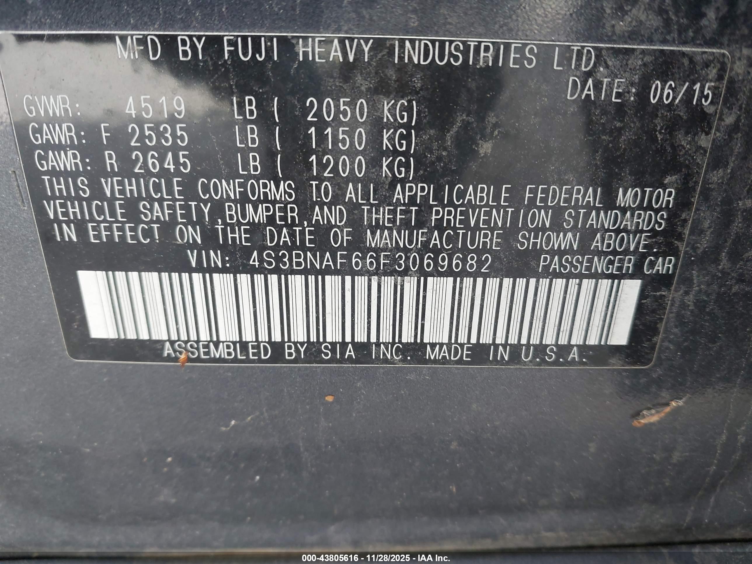SUBARU LEGACY image 9