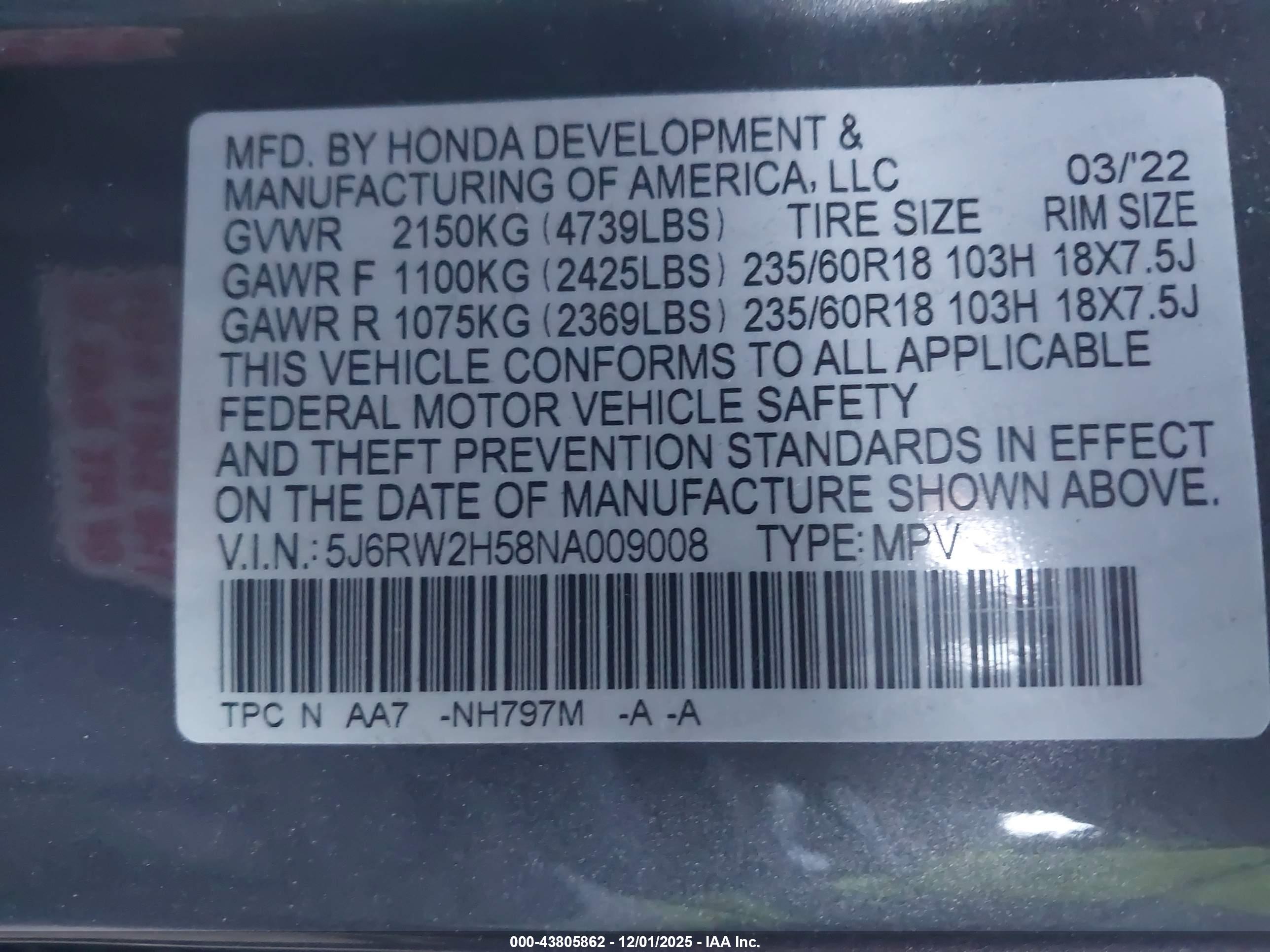 HONDA CR-V image 9