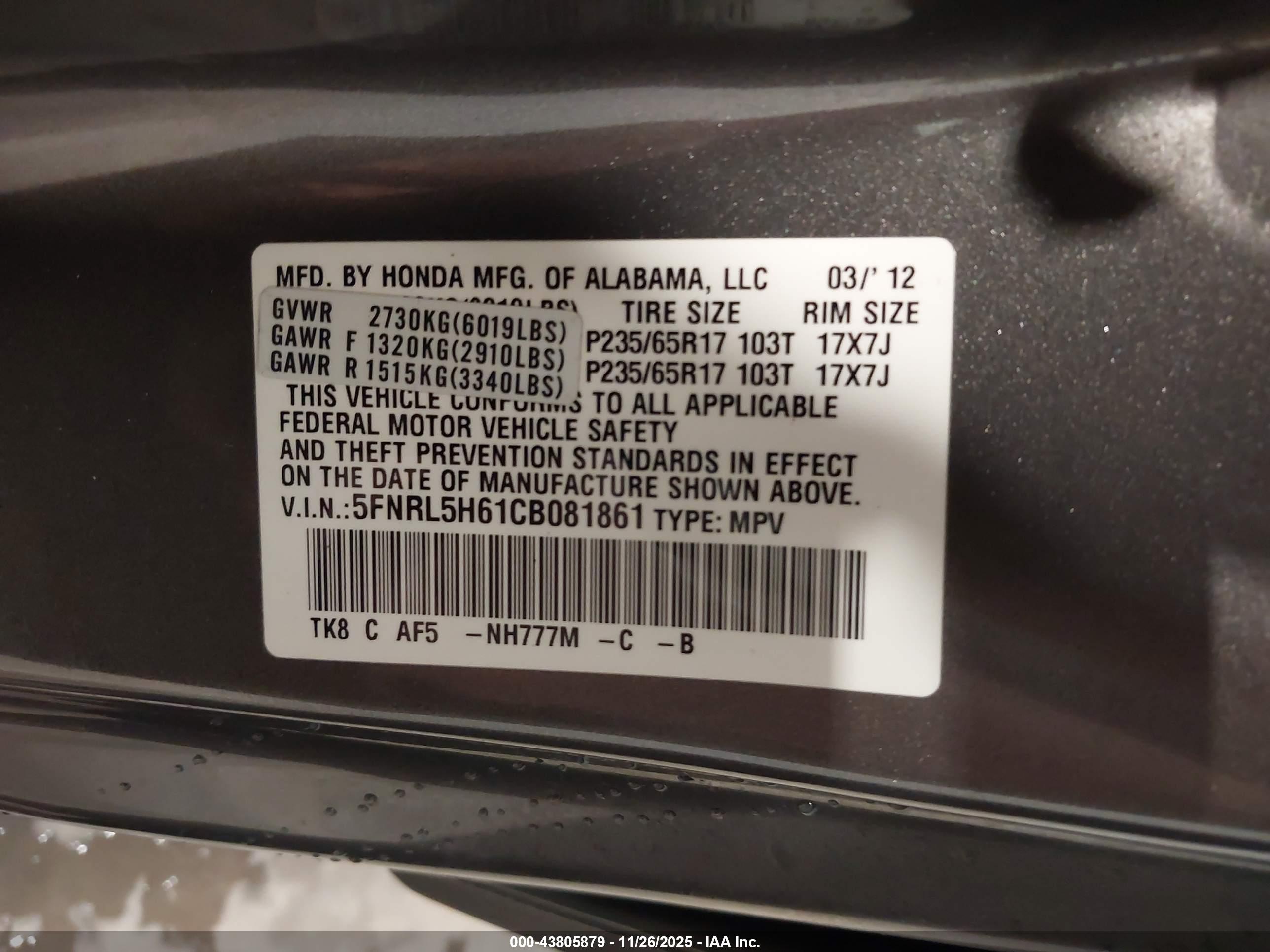 HONDA ODYSSEY image 9