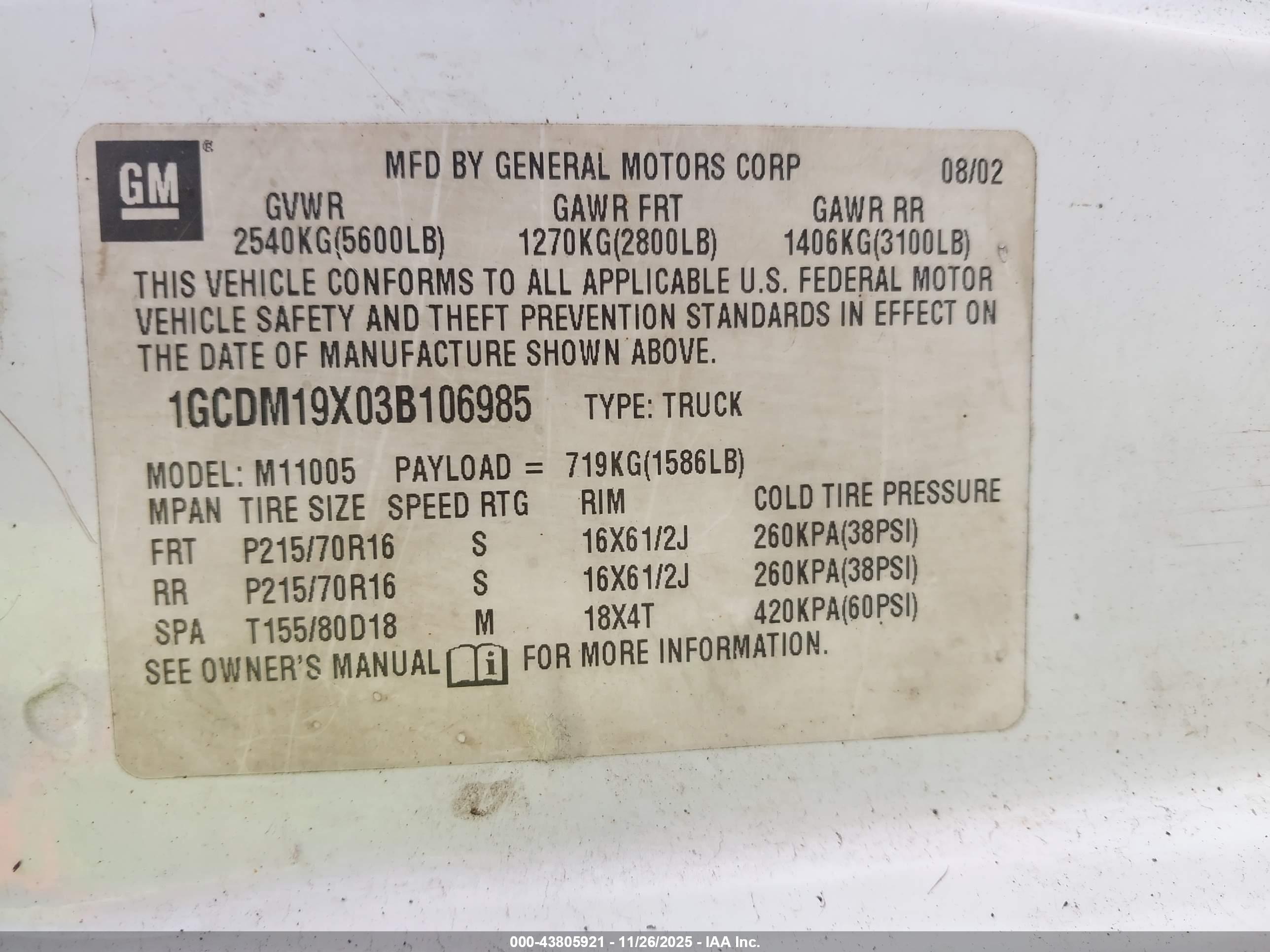 CHEVROLET ASTRO image 9