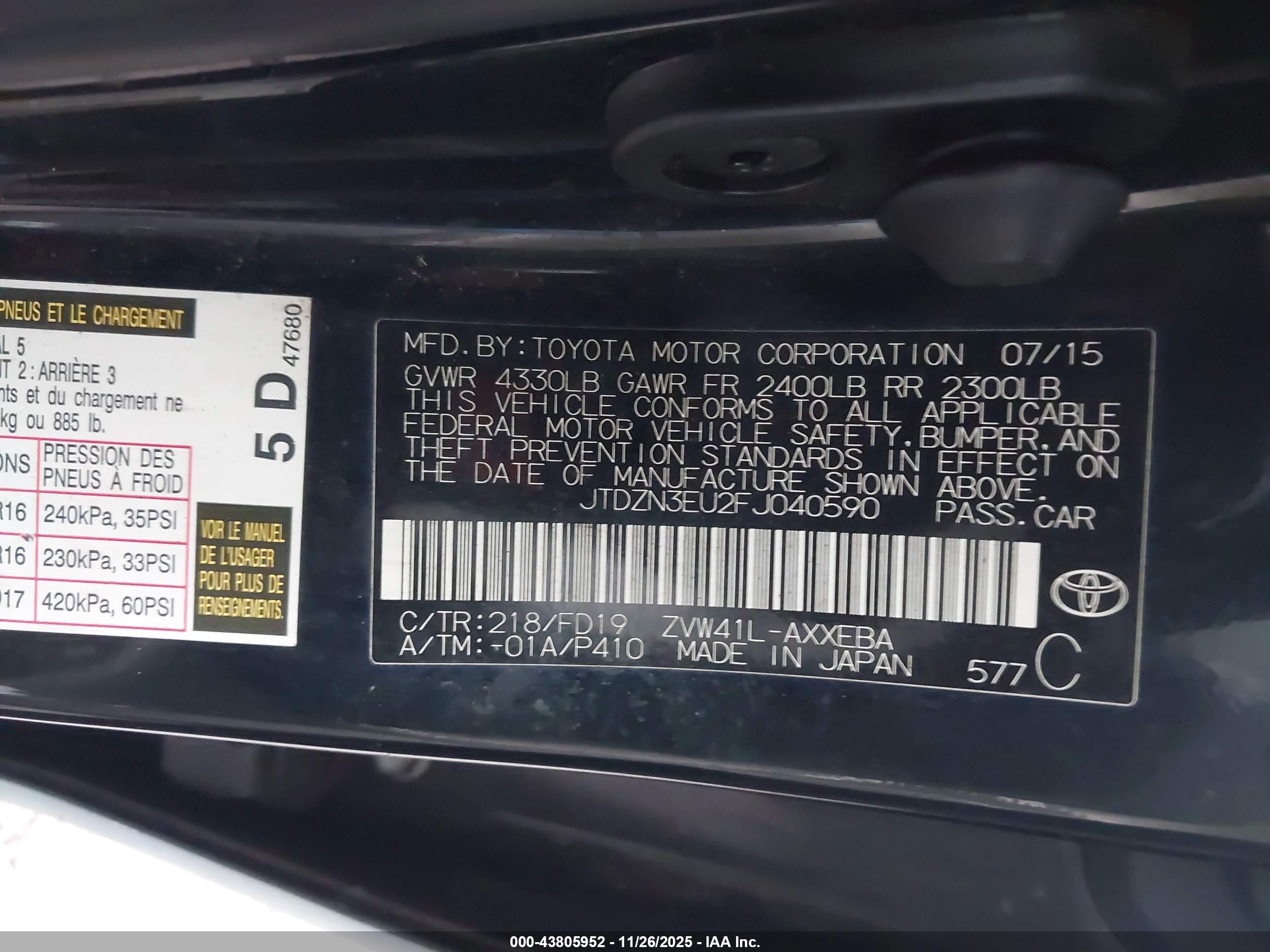 TOYOTA PRIUS image 9