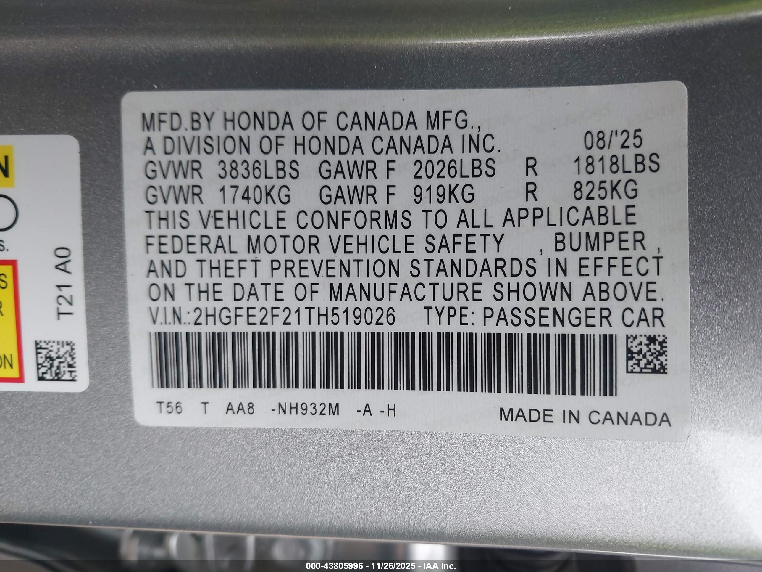HONDA CIVIC image 9