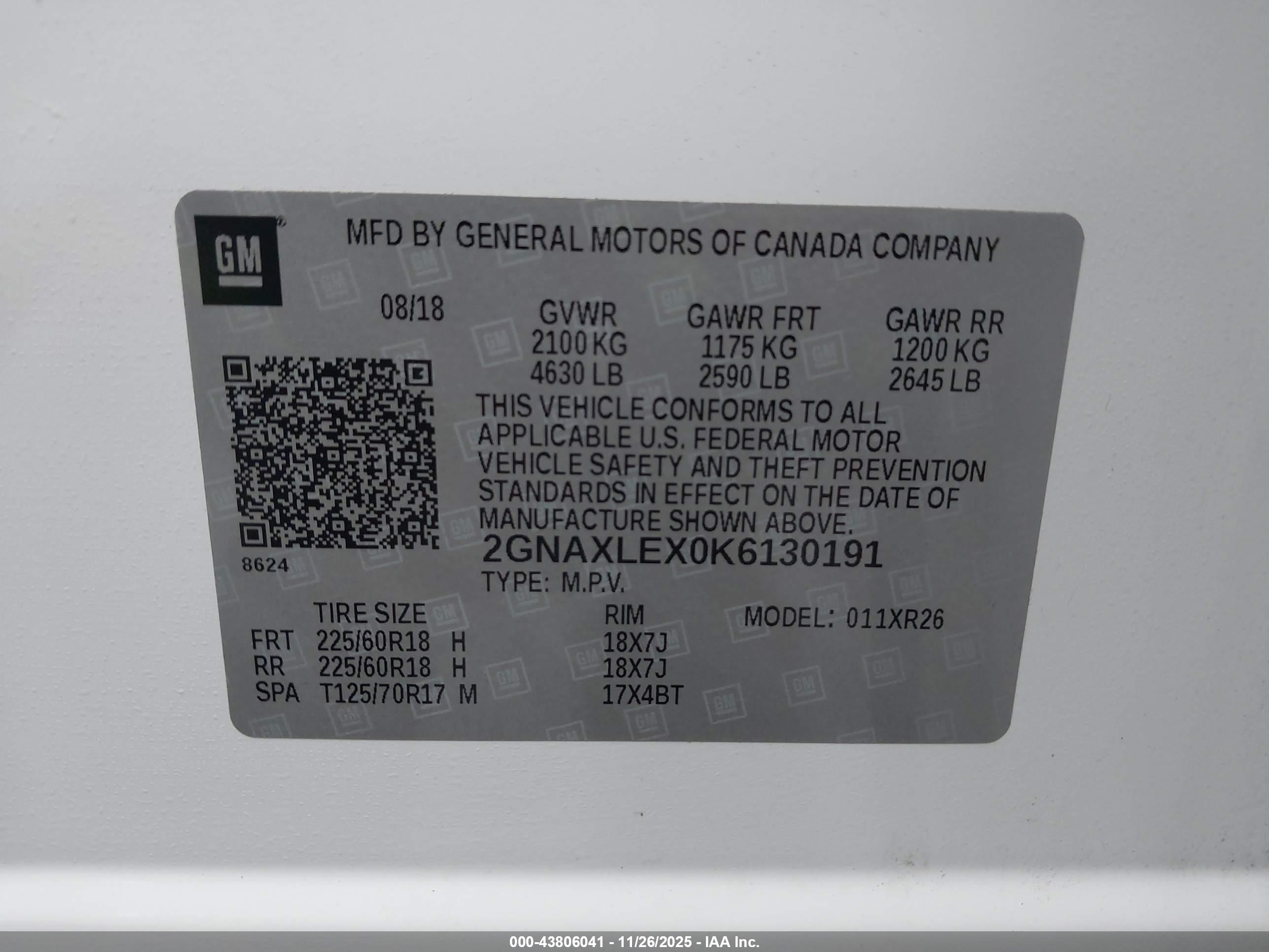 CHEVROLET EQUINOX image 9