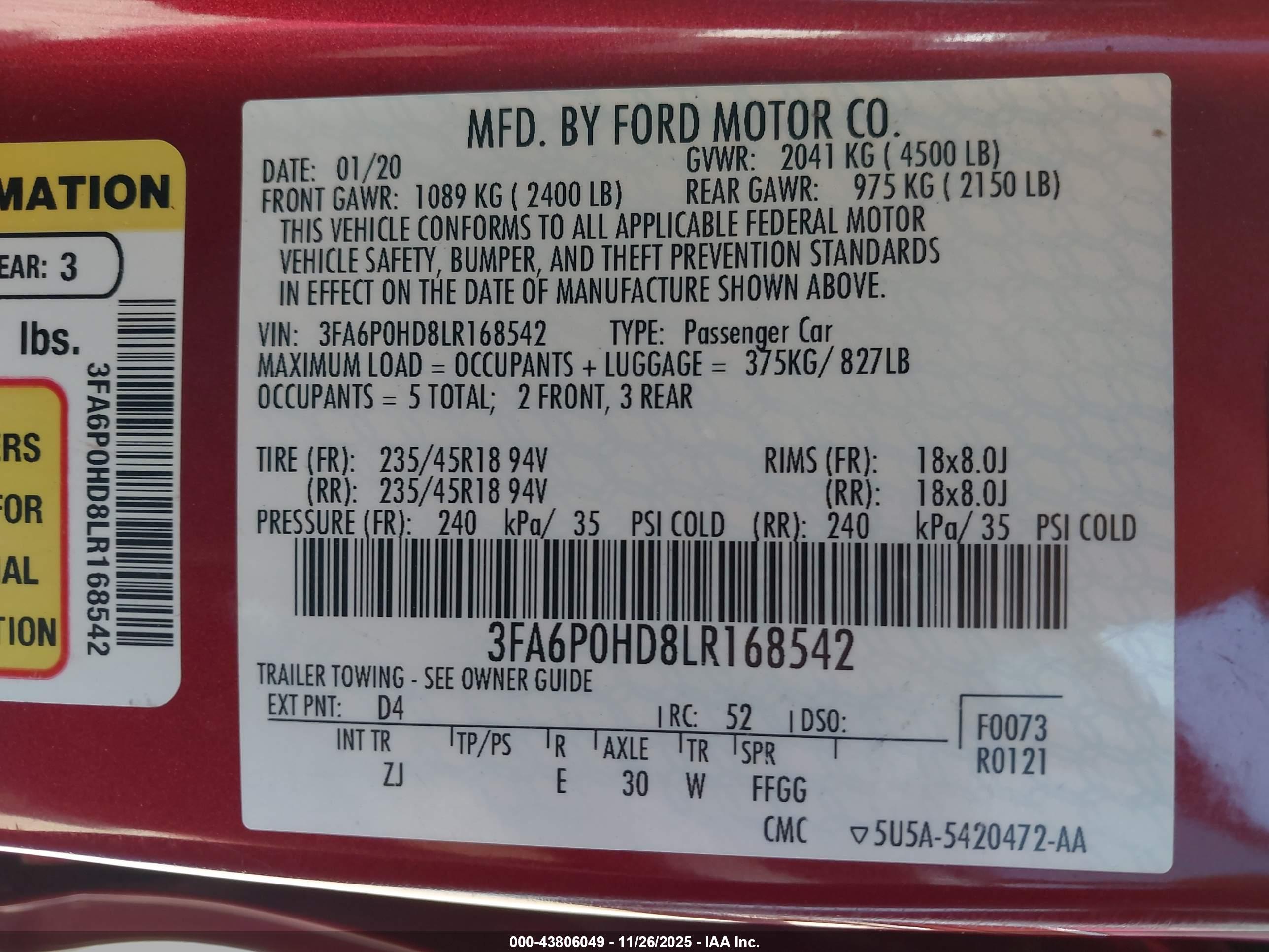 FORD FUSION image 9