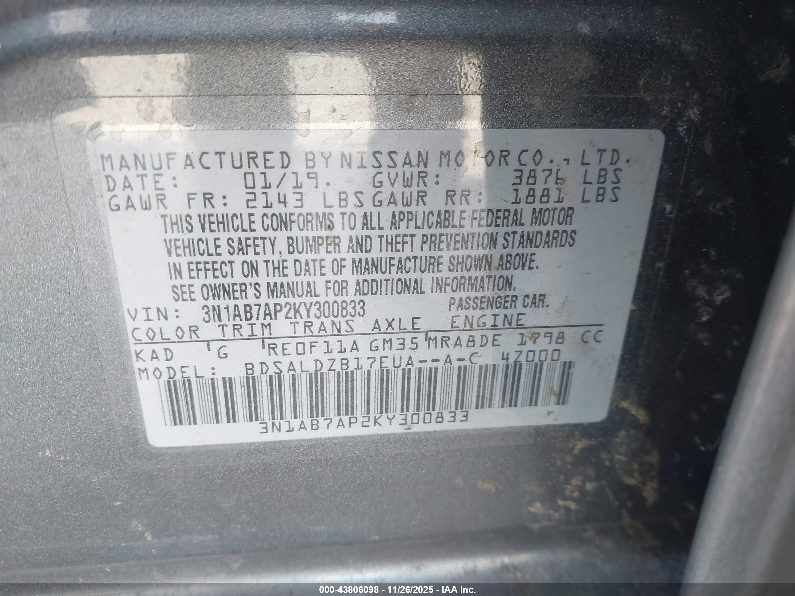 NISSAN SENTRA image 9