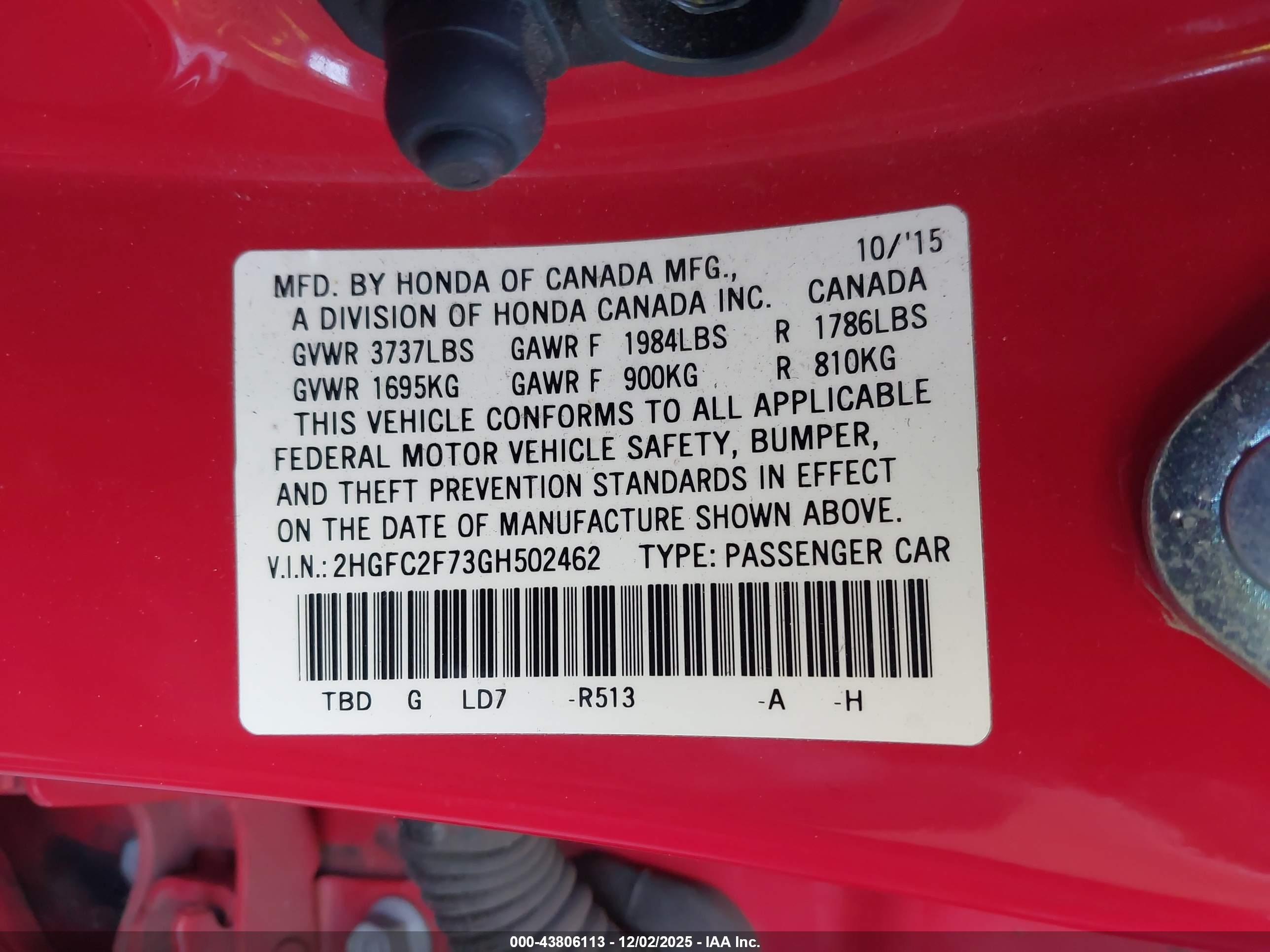 HONDA CIVIC image 9