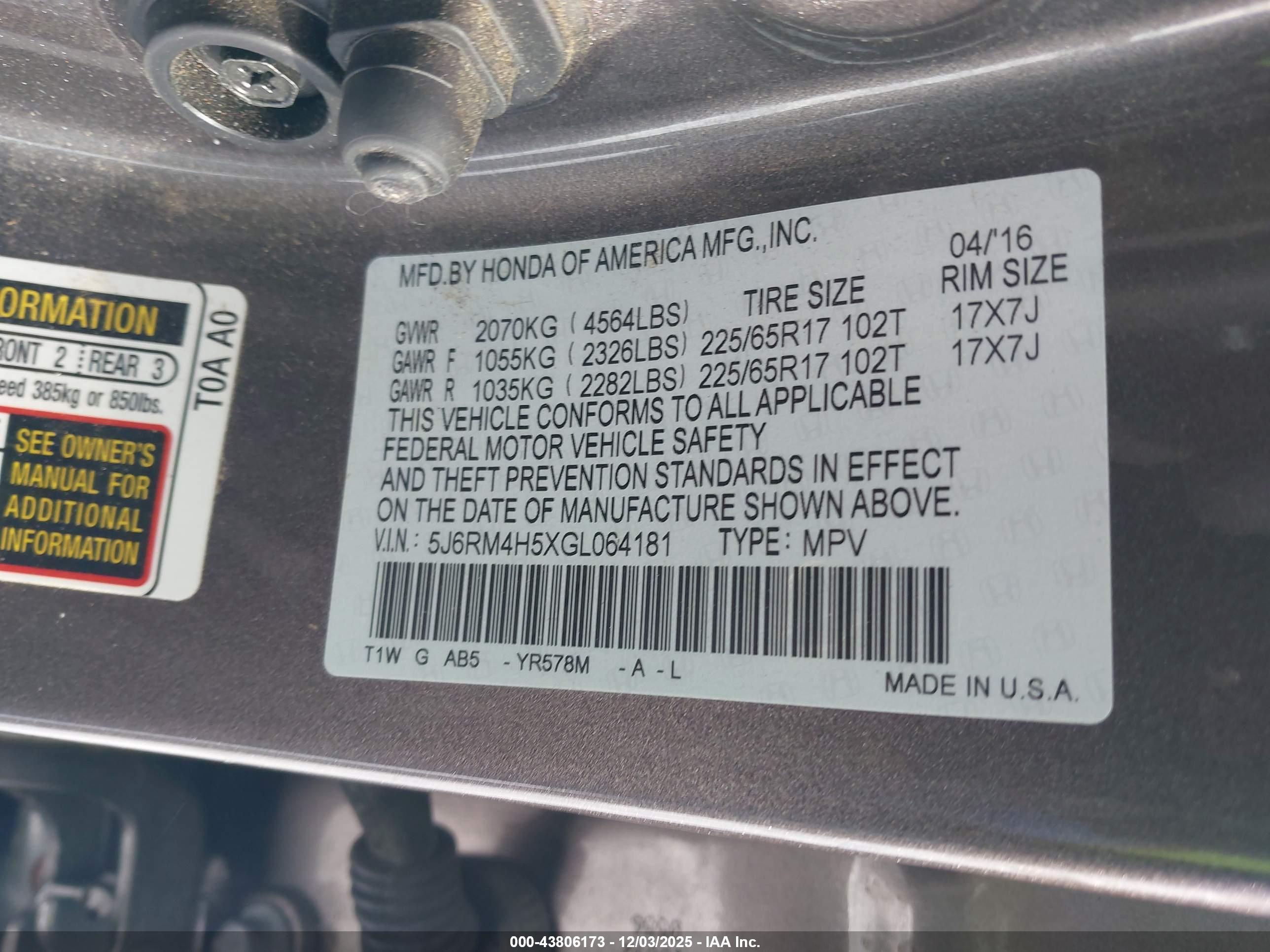 HONDA CR-V image 9