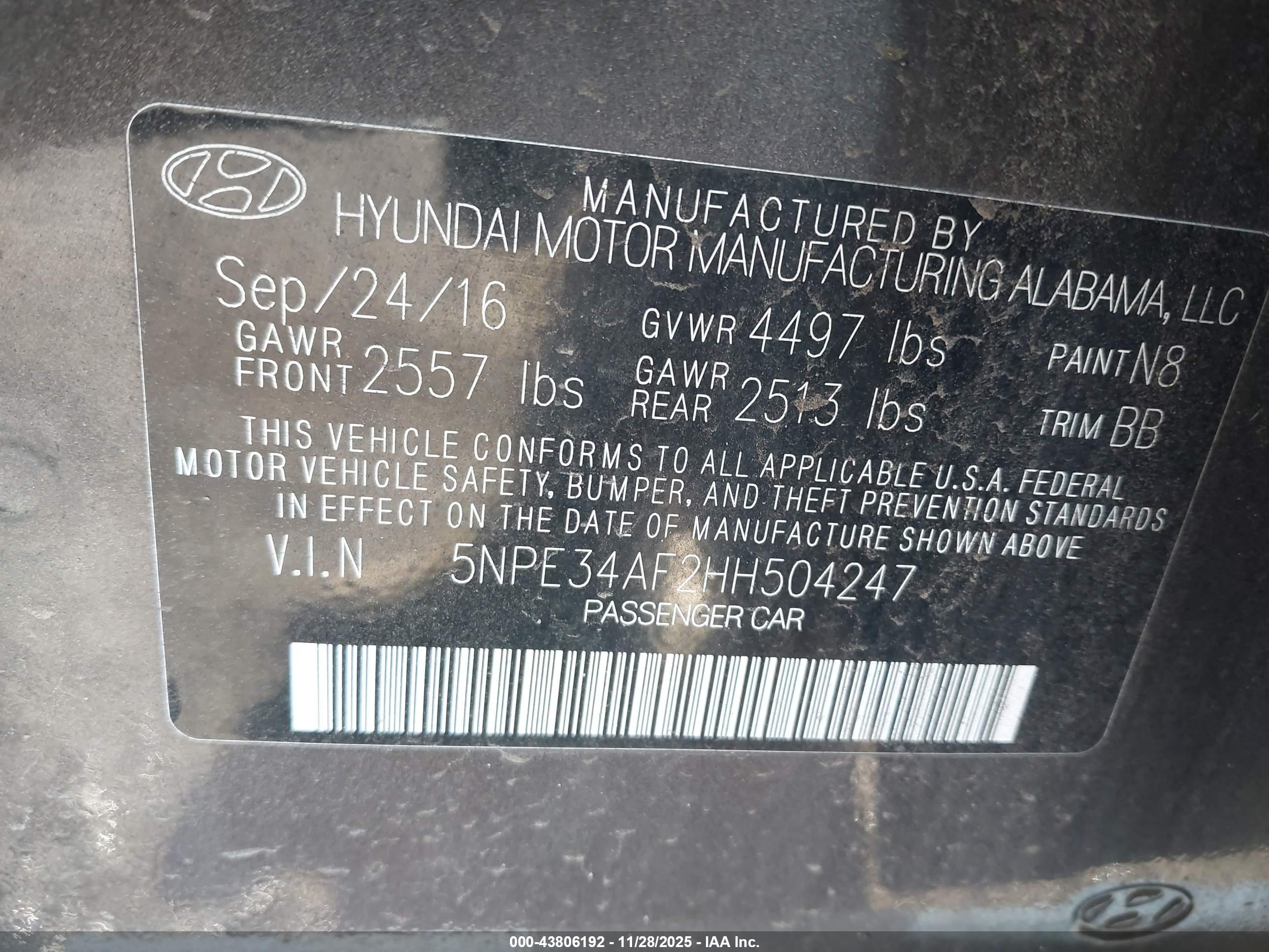 HYUNDAI SONATA image 9
