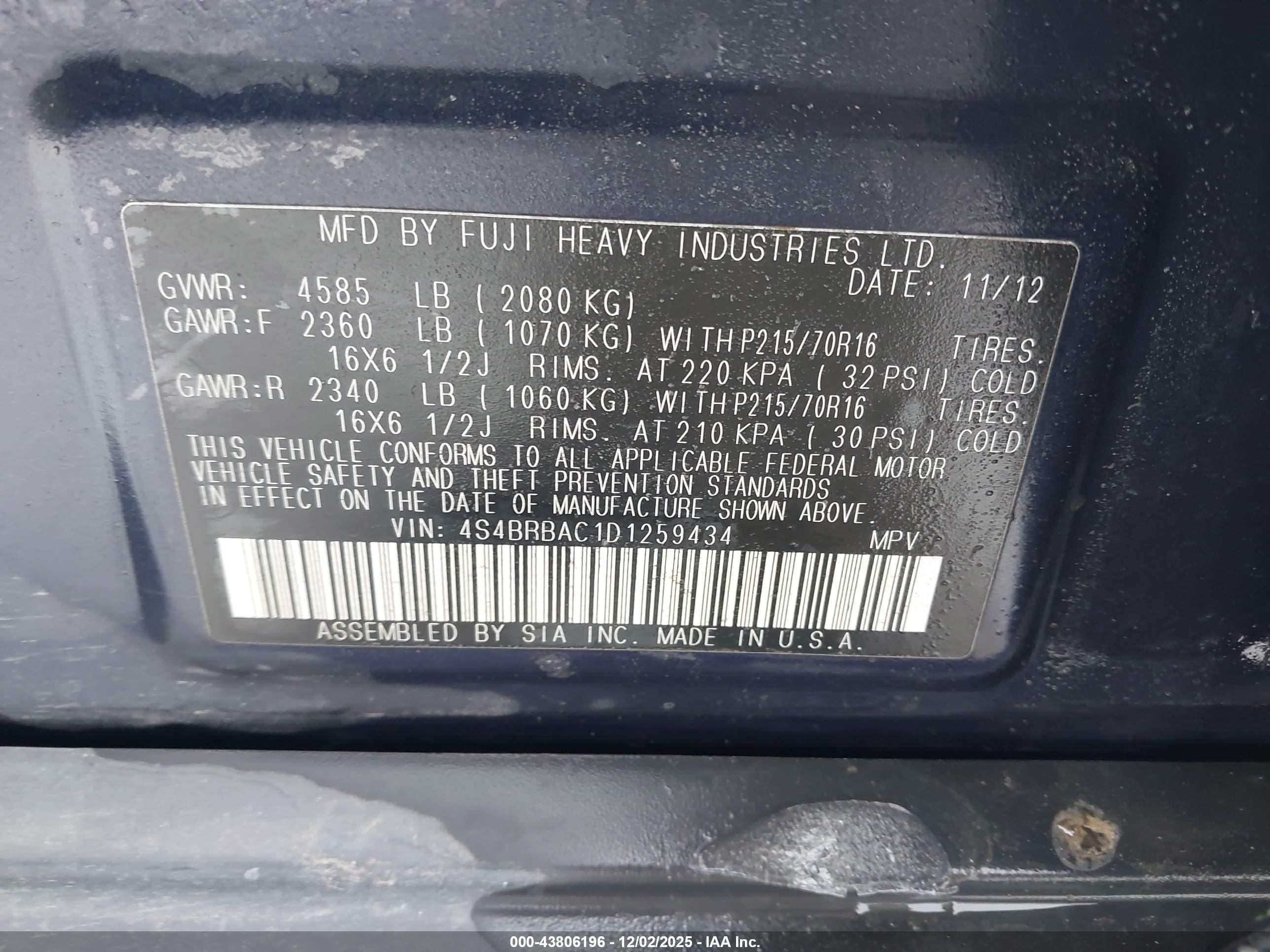 SUBARU OUTBACK image 9