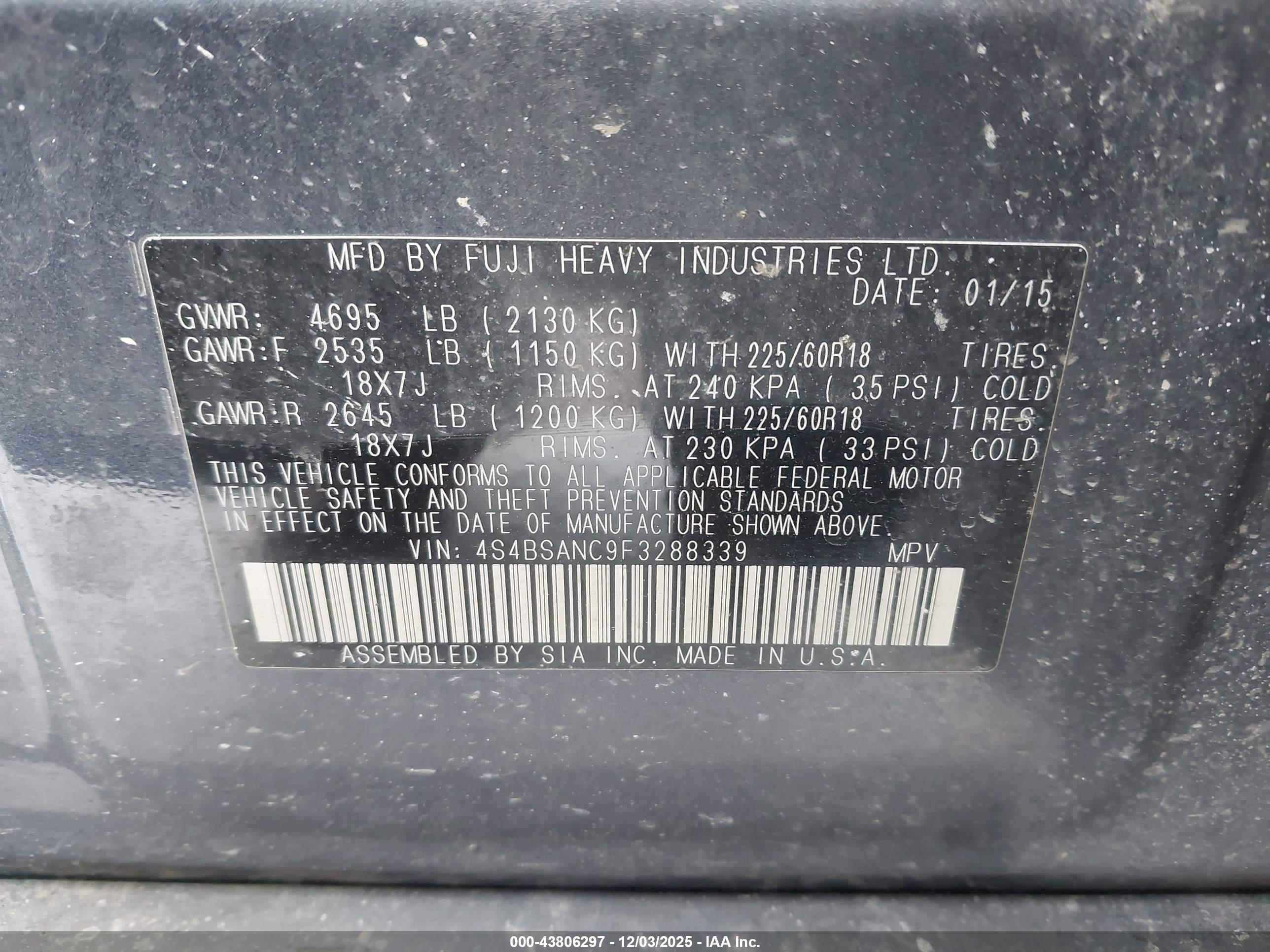 SUBARU OUTBACK image 9
