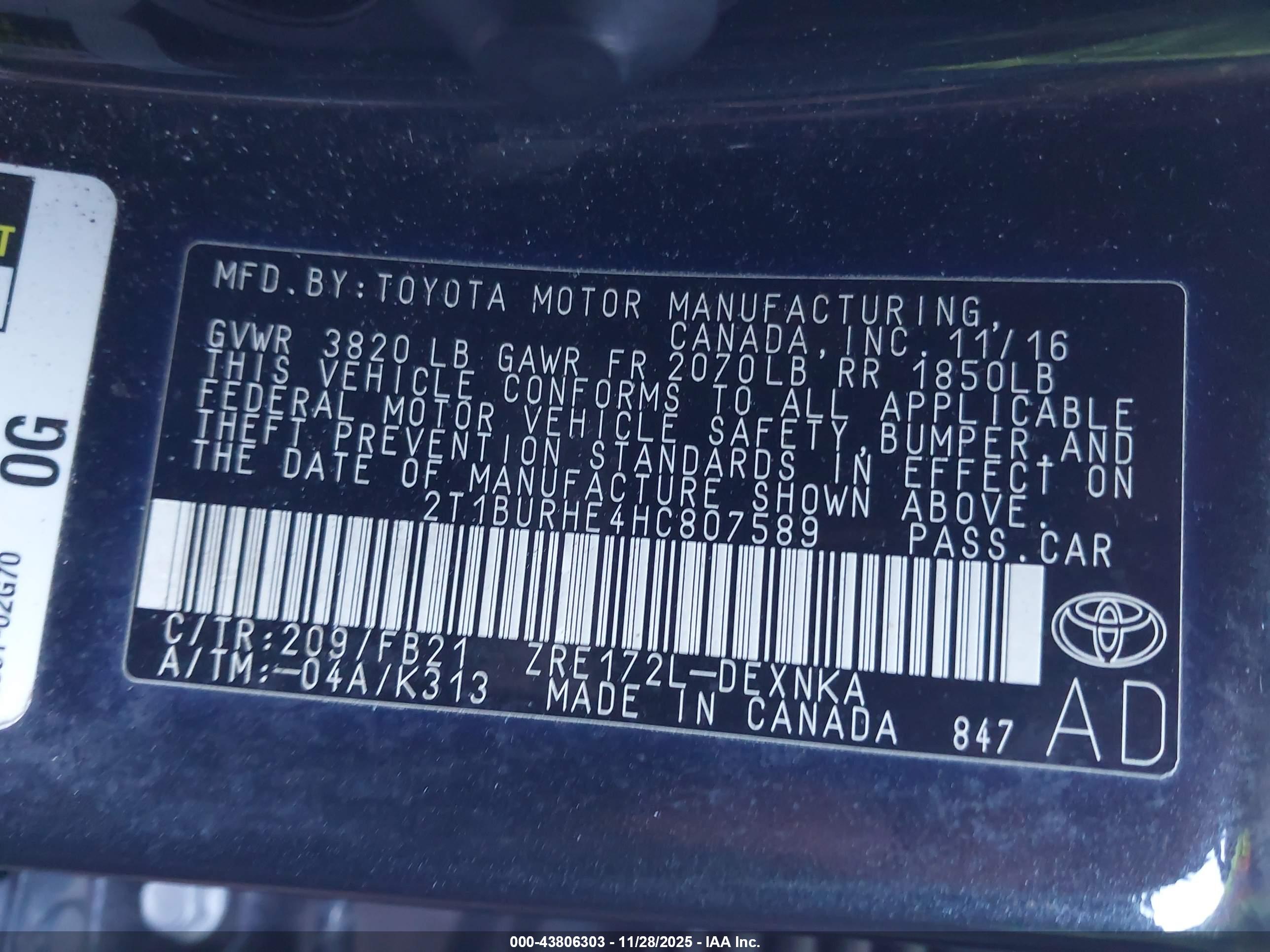 TOYOTA COROLLA image 9