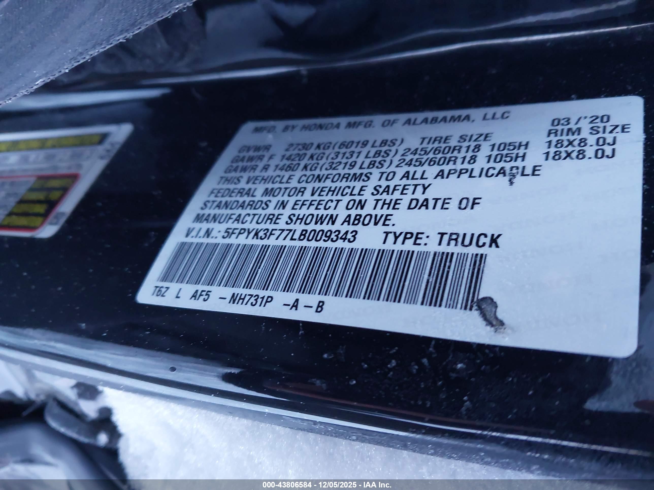 HONDA RIDGELINE image 9