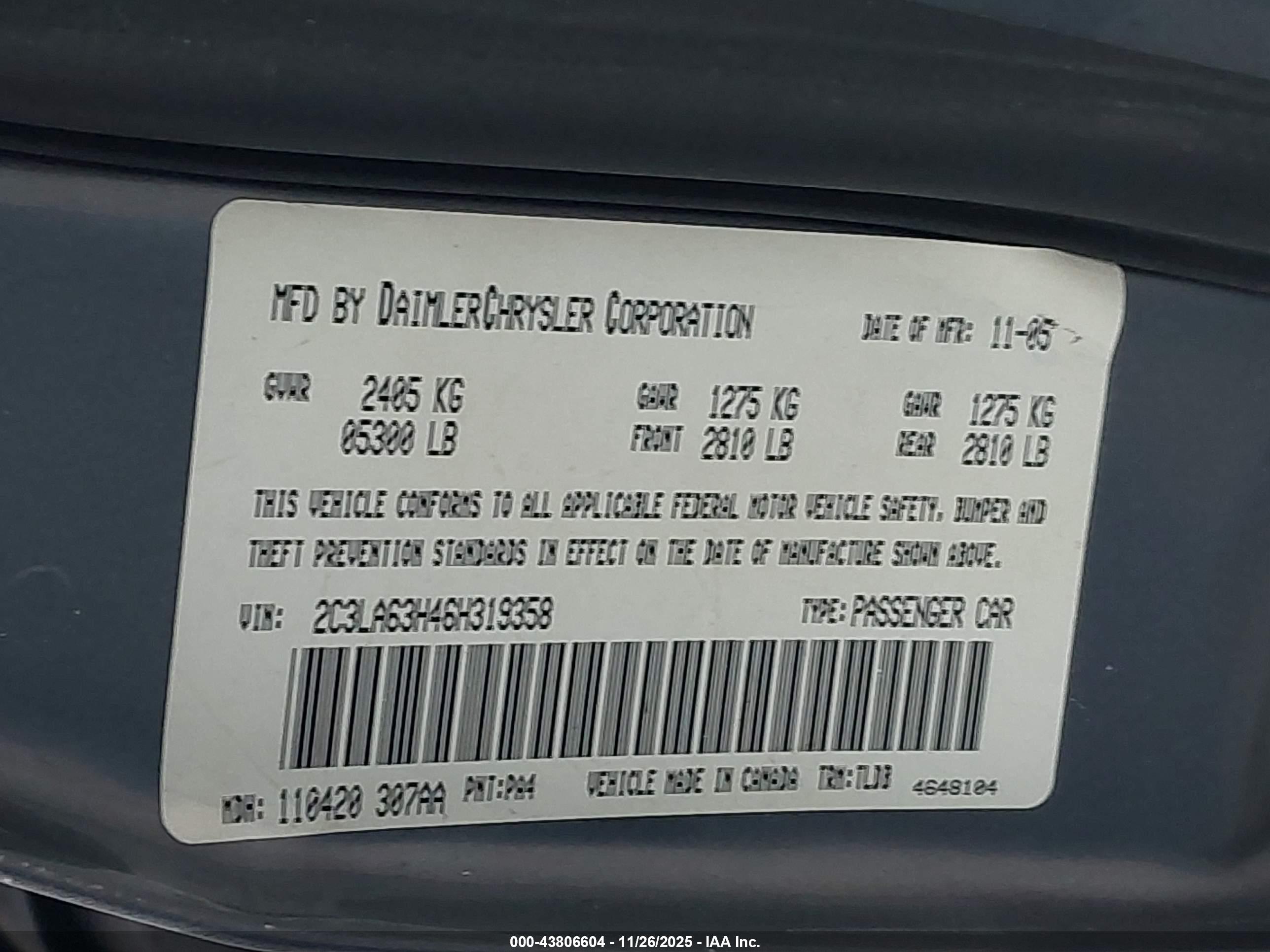 CHRYSLER 300C image 9