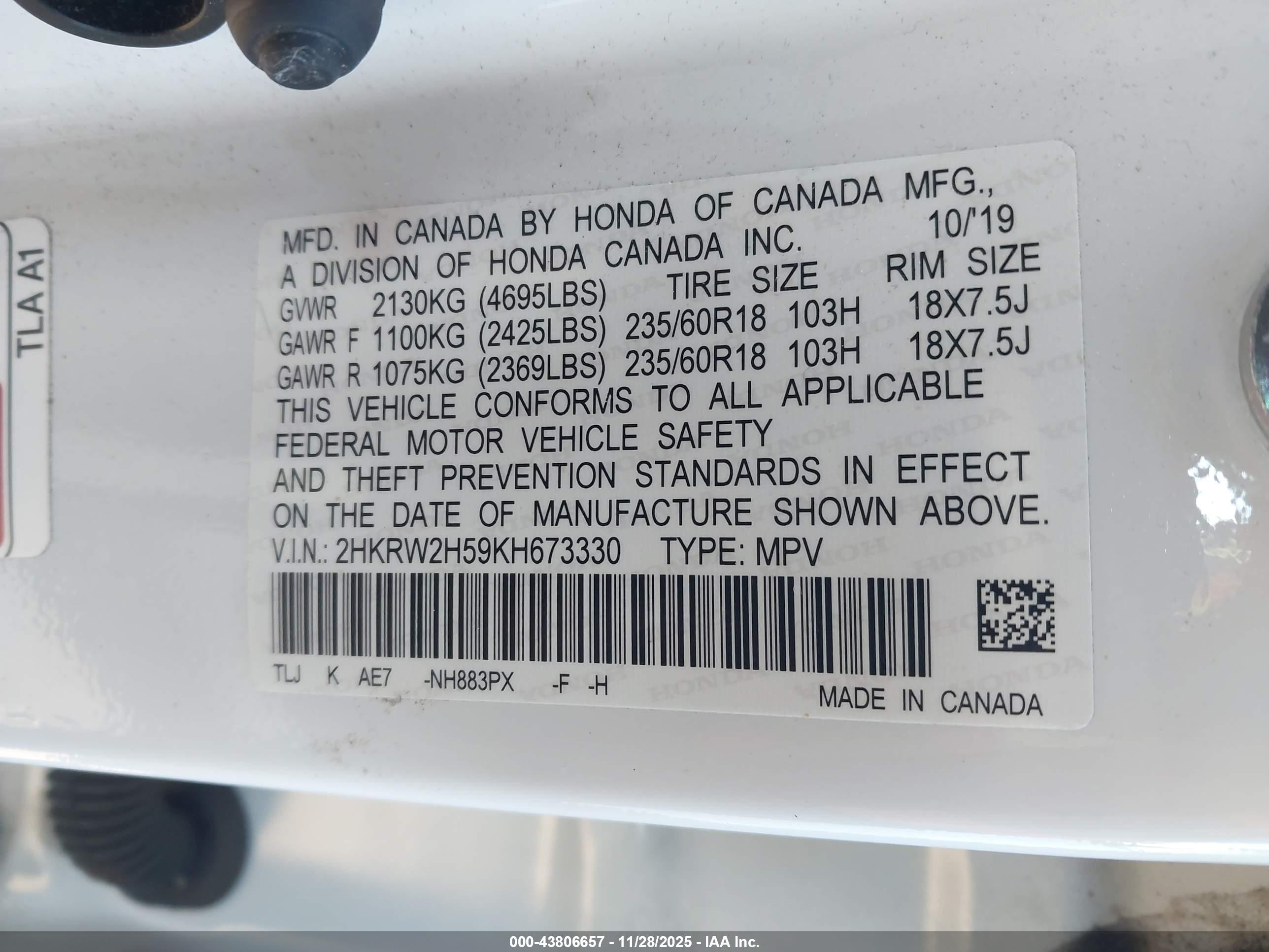 HONDA CR-V image 9