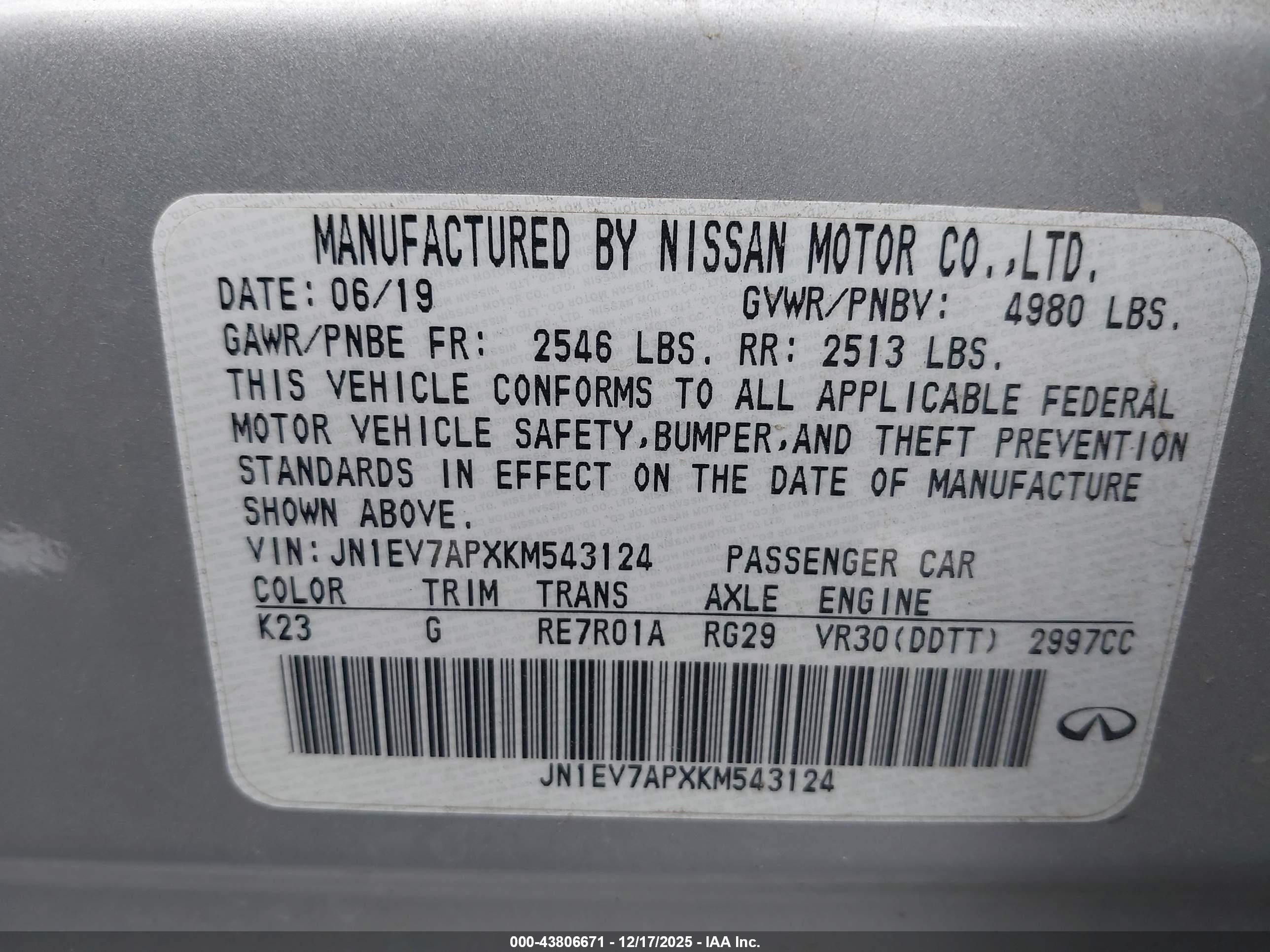 INFINITI Q50 image 9