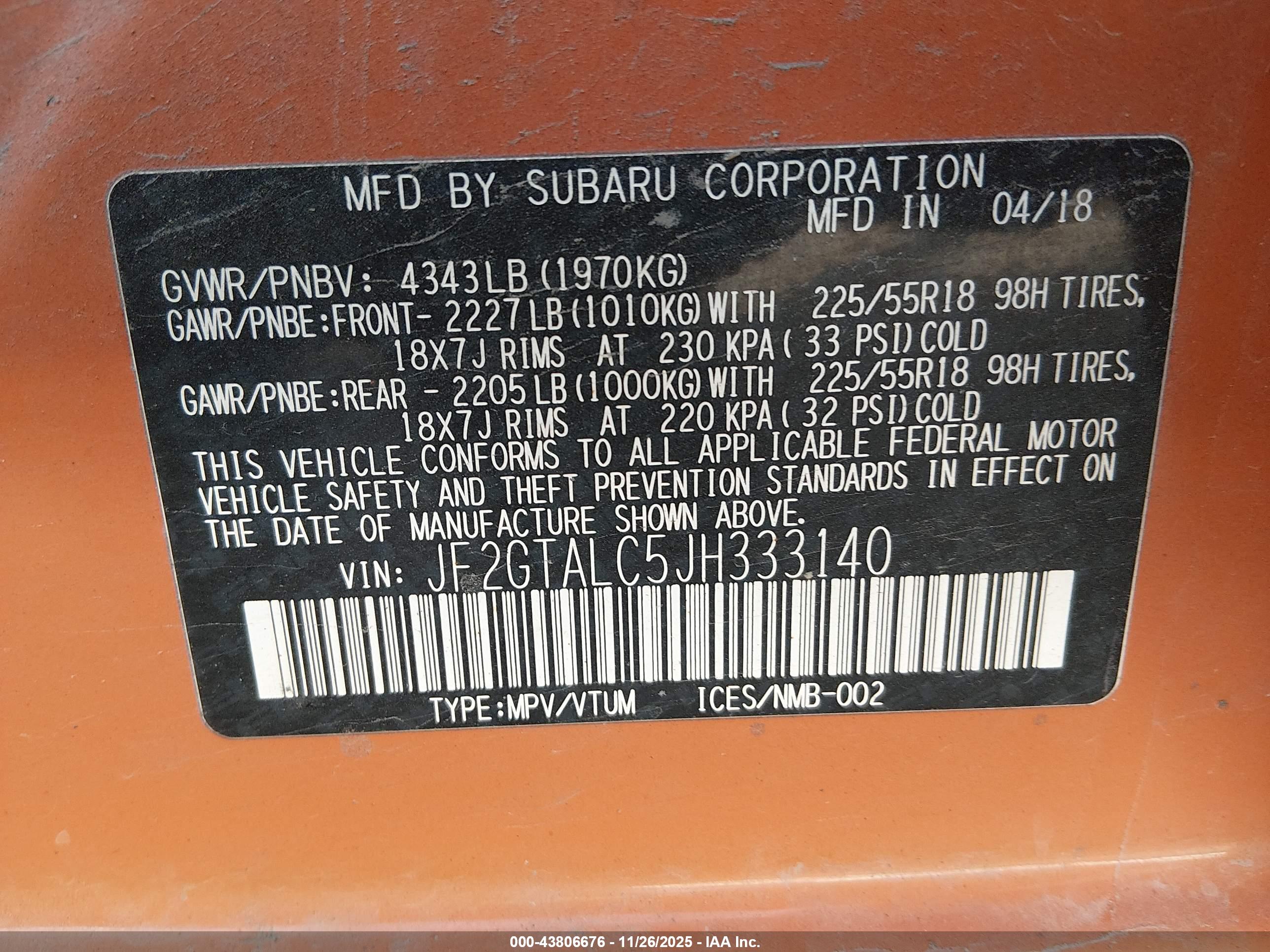 SUBARU CROSSTREK image 9