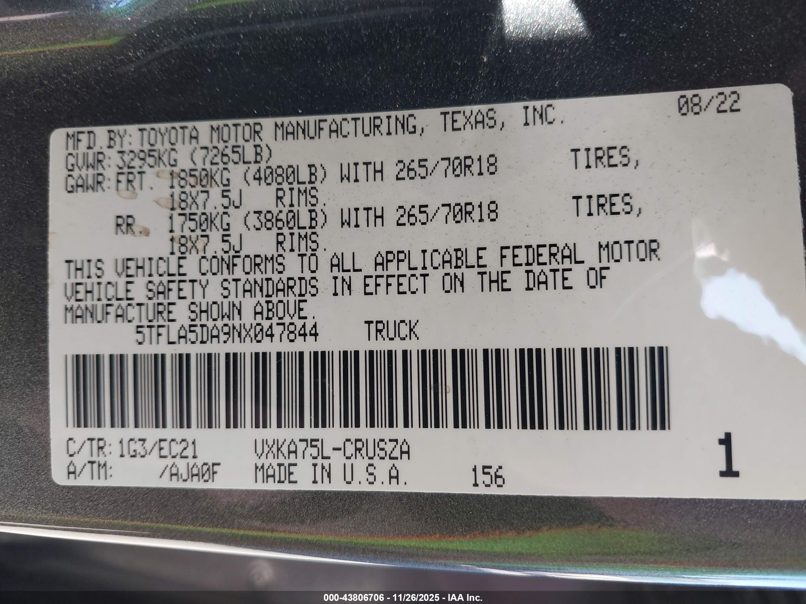 TOYOTA TUNDRA image 9