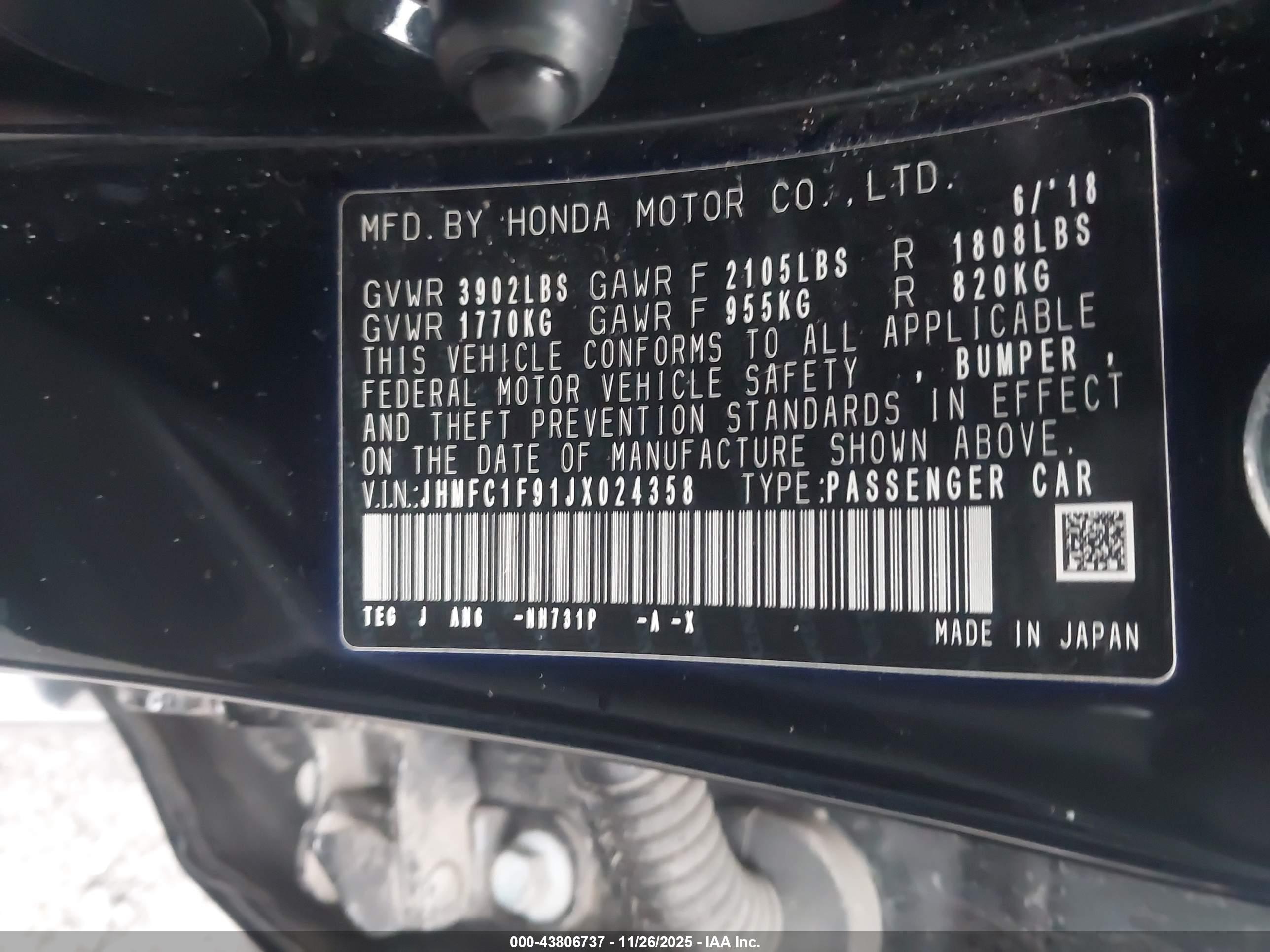 HONDA CIVIC image 9
