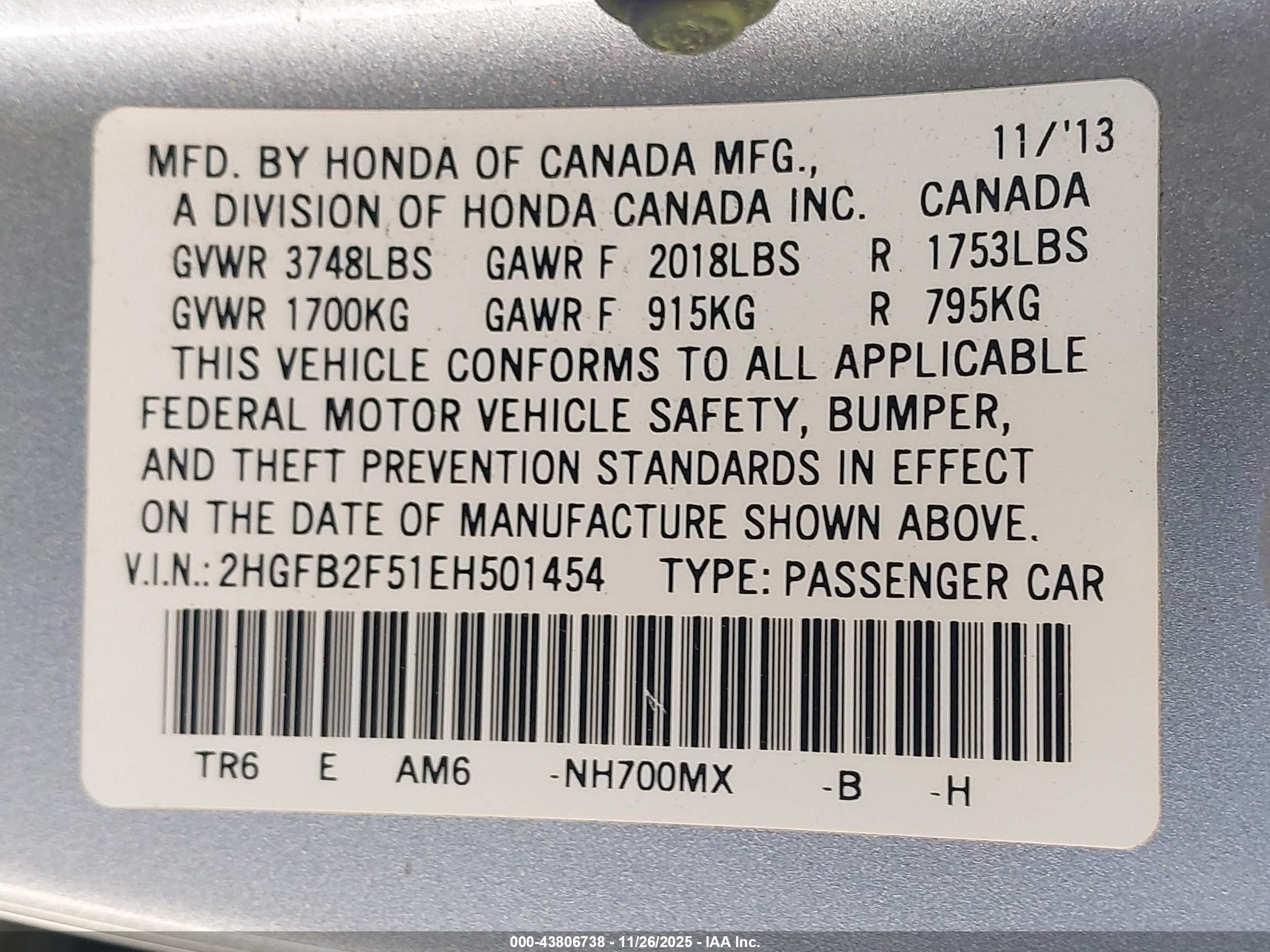 HONDA CIVIC image 9