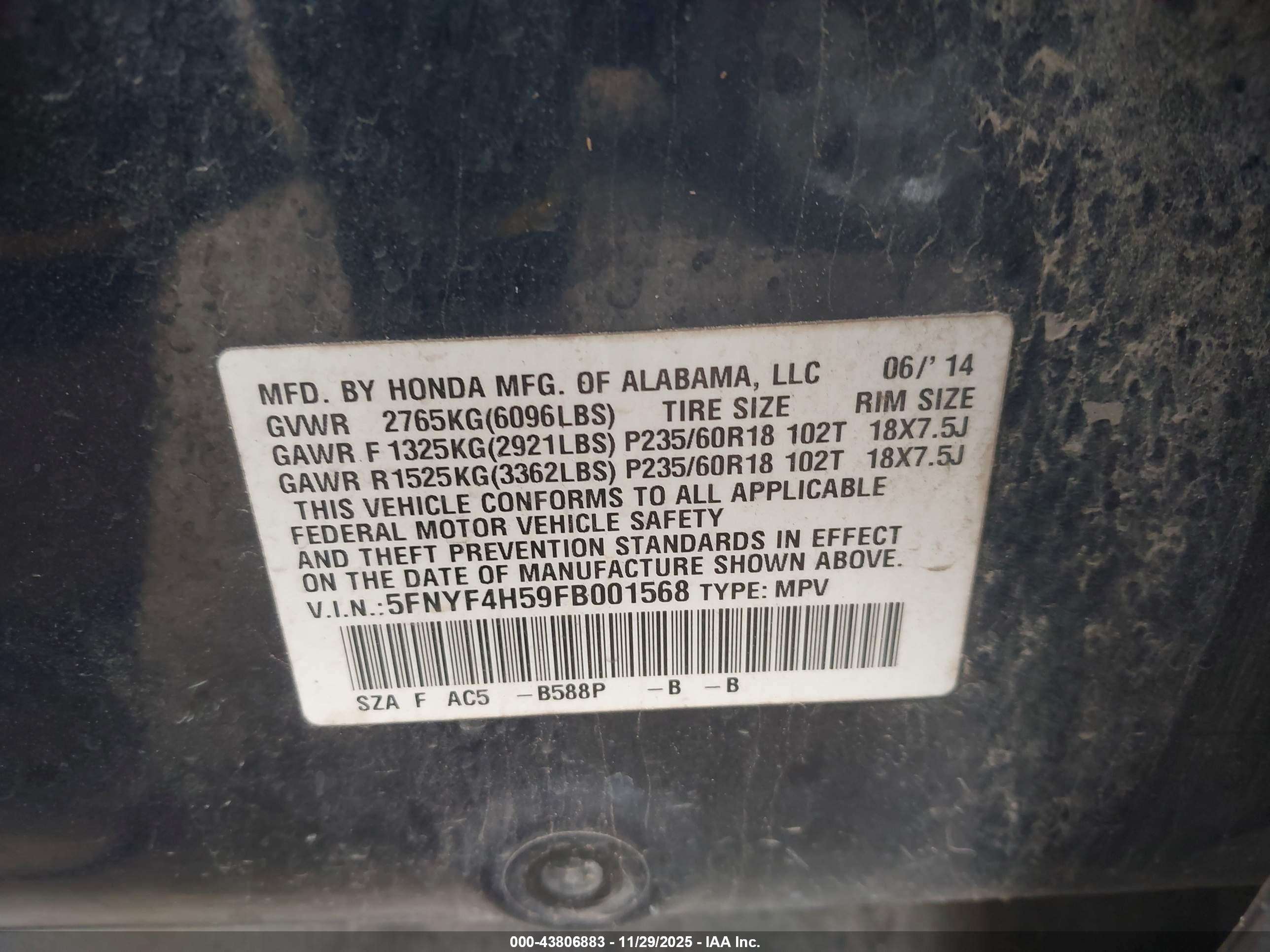 HONDA PILOT image 9