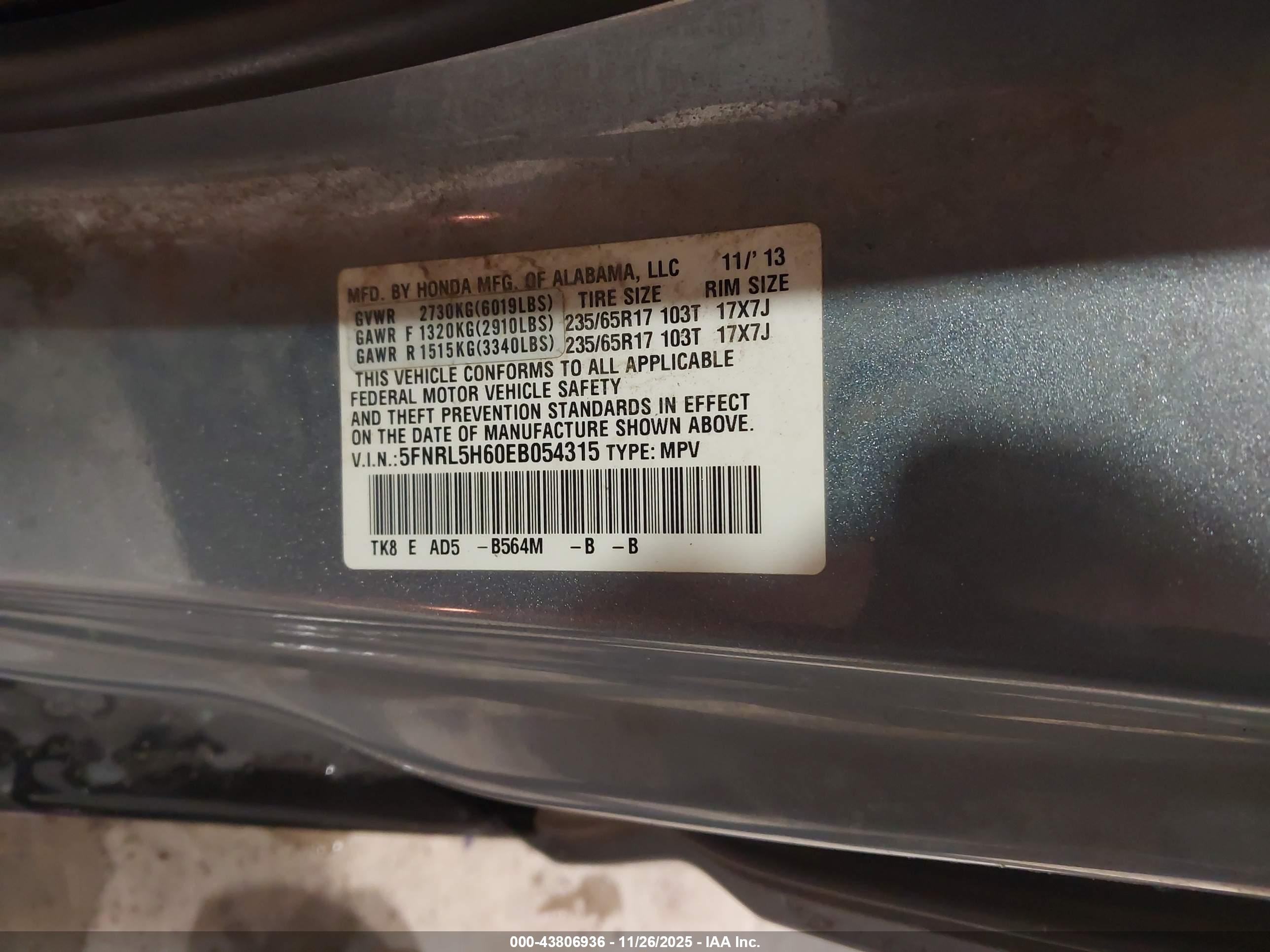 HONDA ODYSSEY image 9