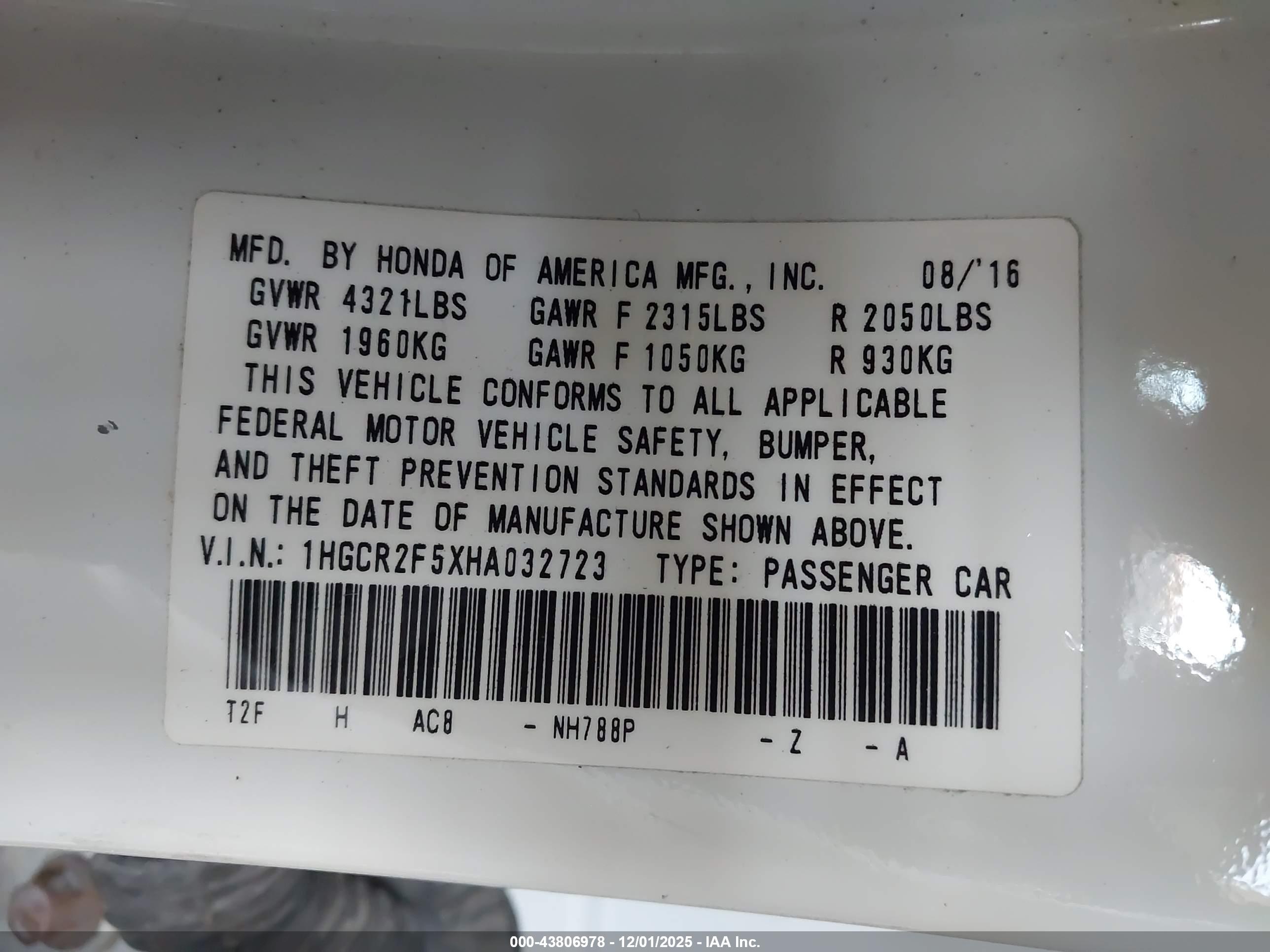 HONDA ACCORD image 9